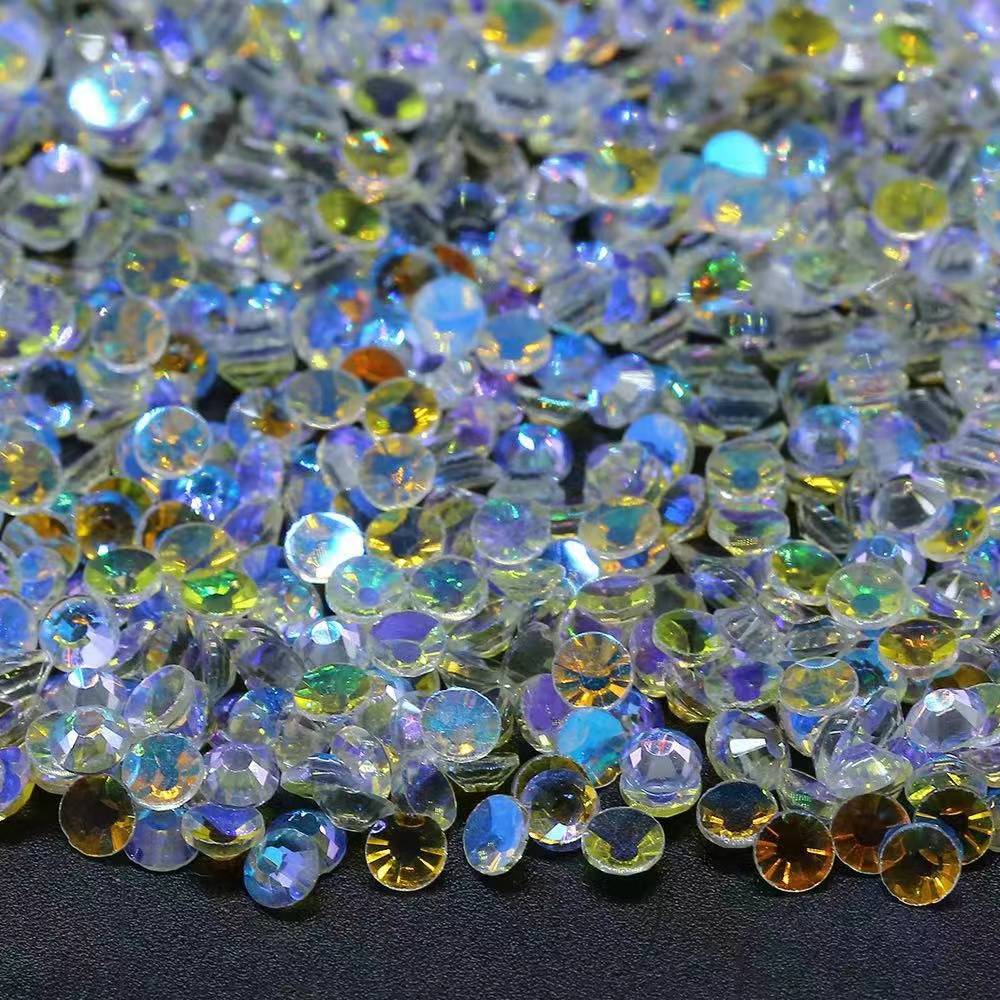 XULIN Rhinestone GU01#Aurora Wholesale Non Hotfix Flatback  Aurora AB Glass Rhinestone 