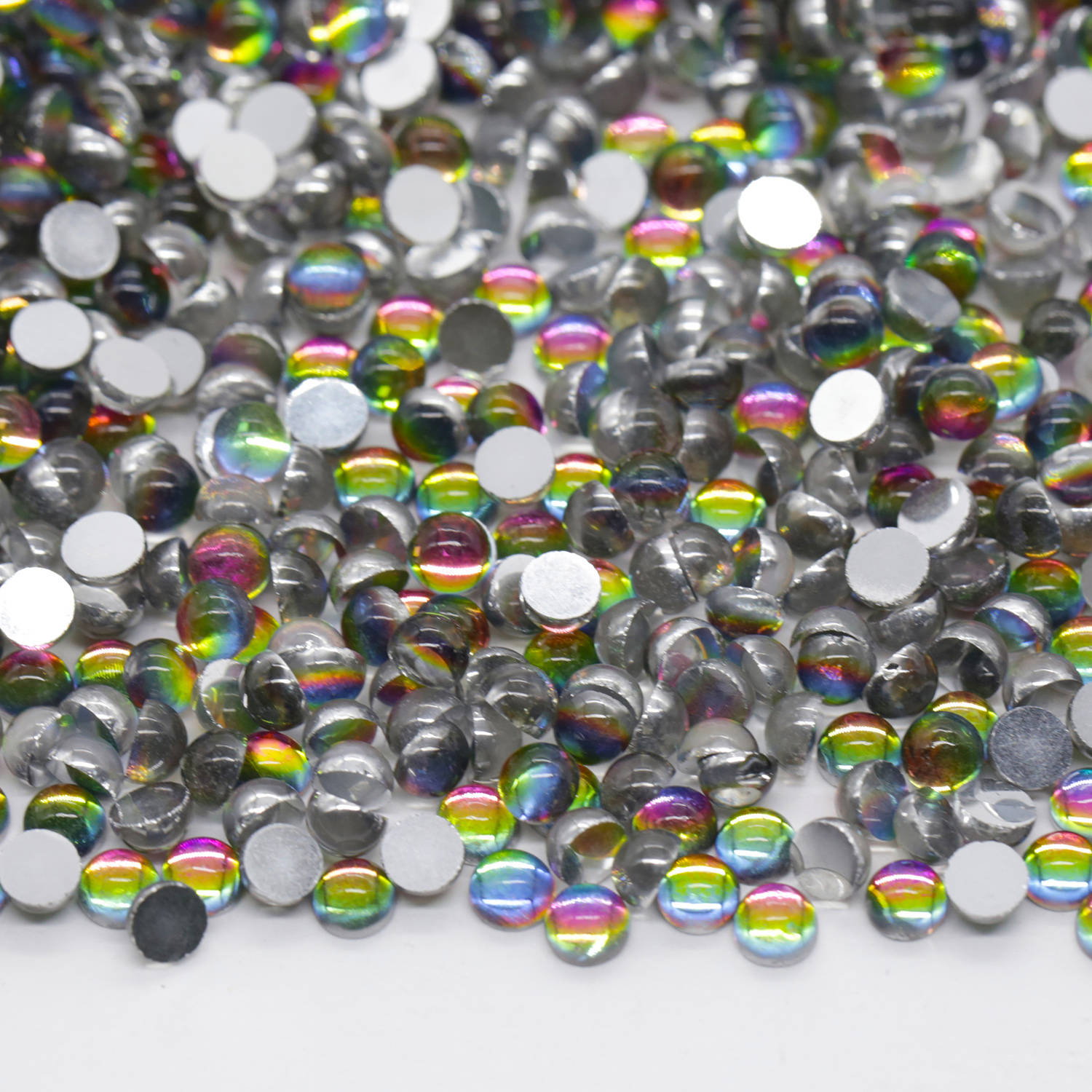 XULIN Rhinestone MT14#Rainbow Wholesale Flatback Non Hotfix Mermaid's Tear Glass Rhinestone