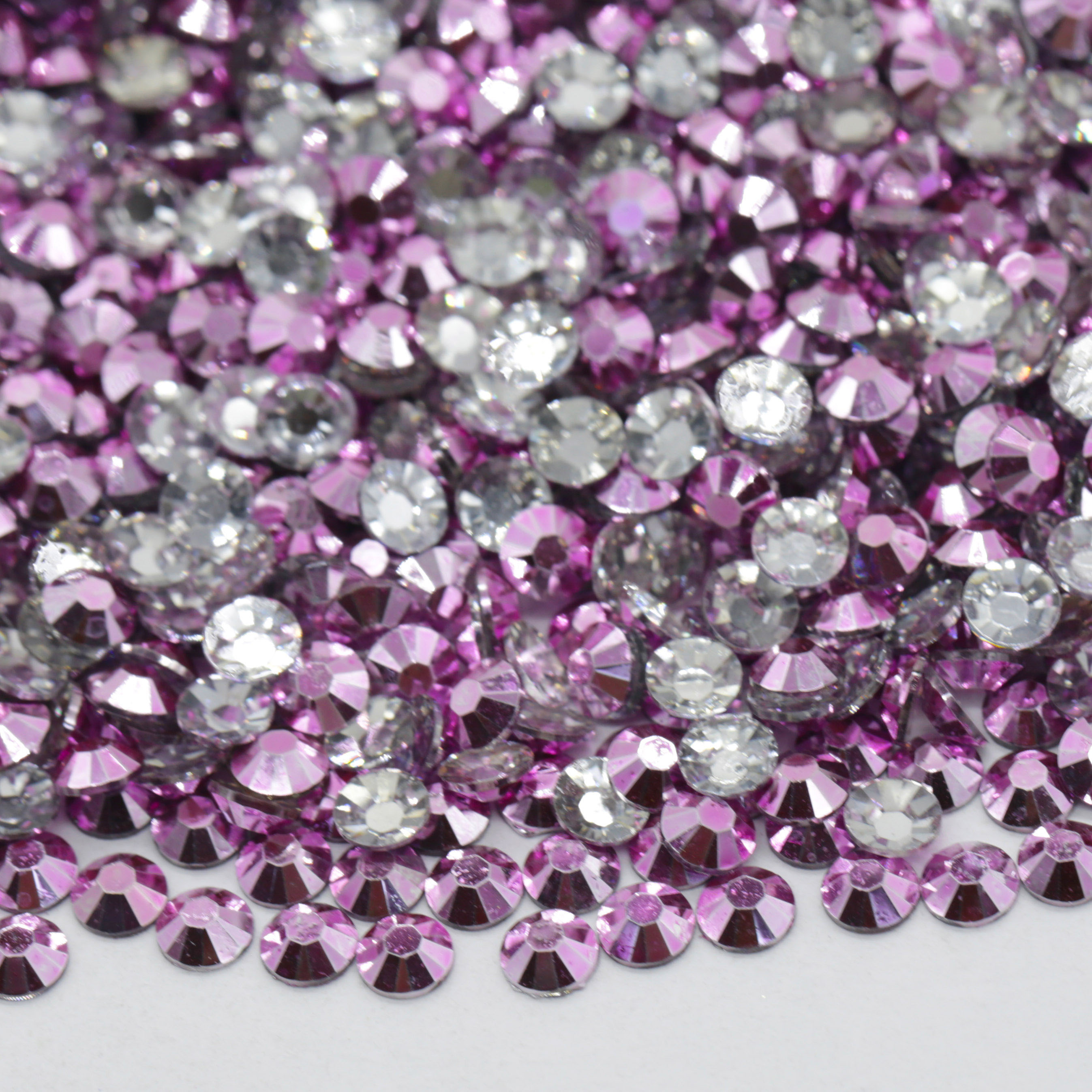 XULIN Resin Rhinestone RM01#Metallic Pink Wholesake Flatback Metallic Color Resin Rhinestone