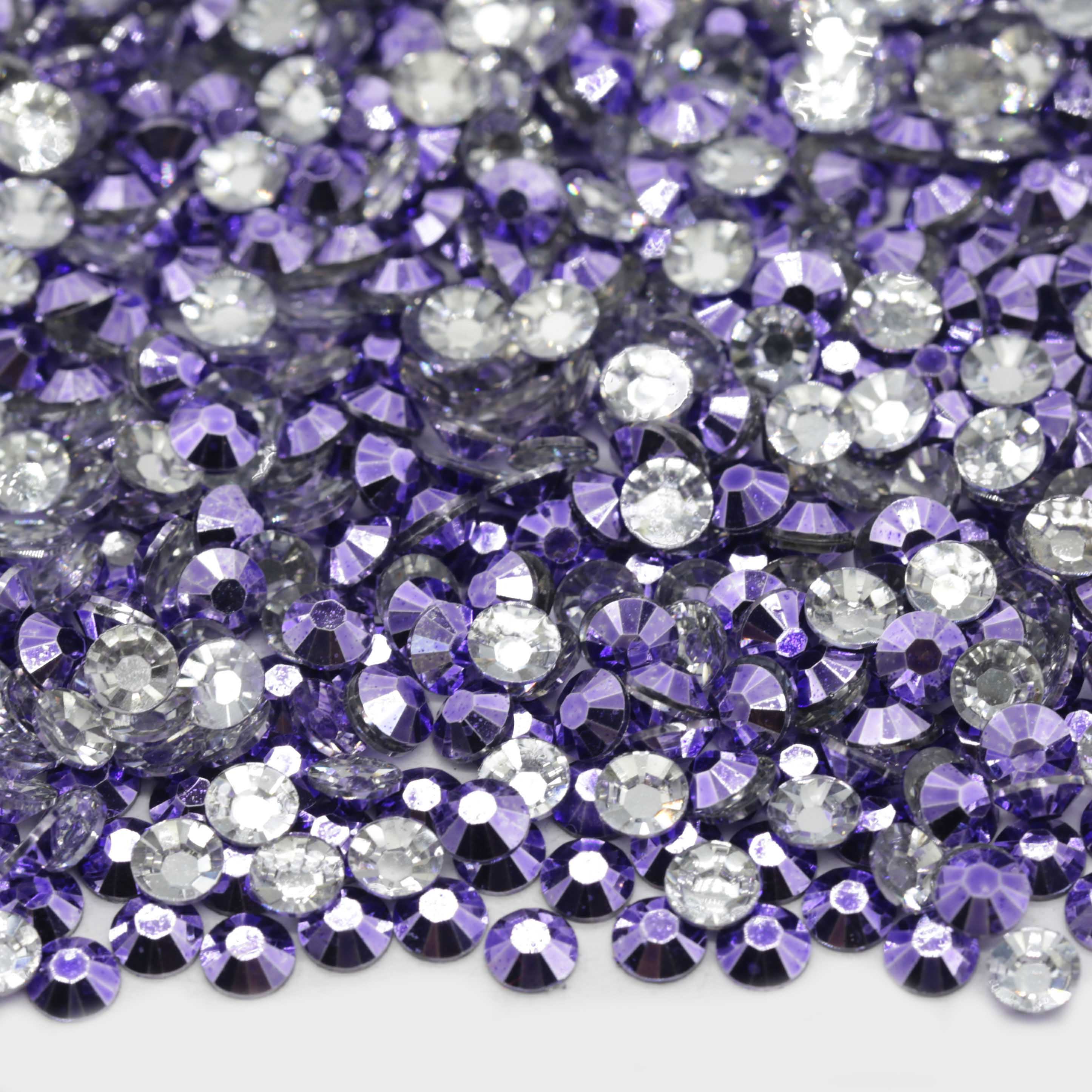 XULIN Resin Rhinestone RM04#Metallic Violet Wholesake Flatback Metallic Color Resin Rhinestone