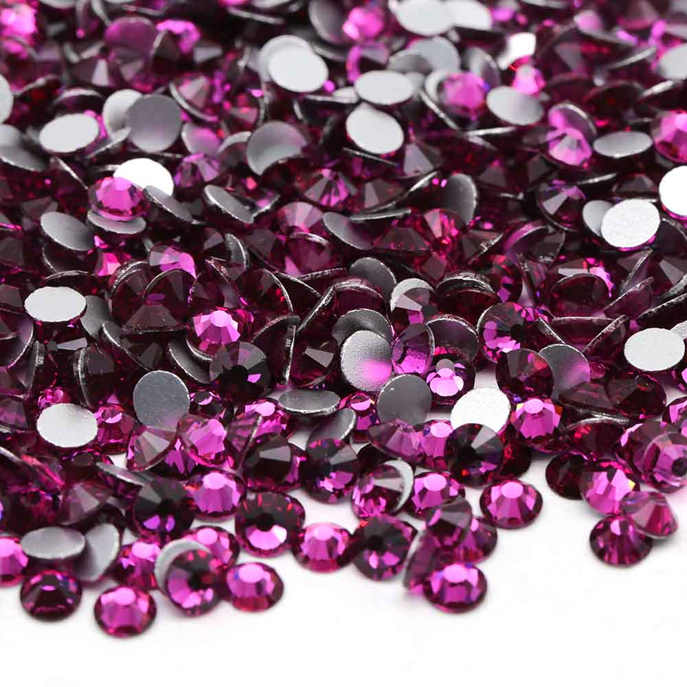 XULIN Rhinestone B06#Fuchsia Non Hotfix Glass Rhinestone