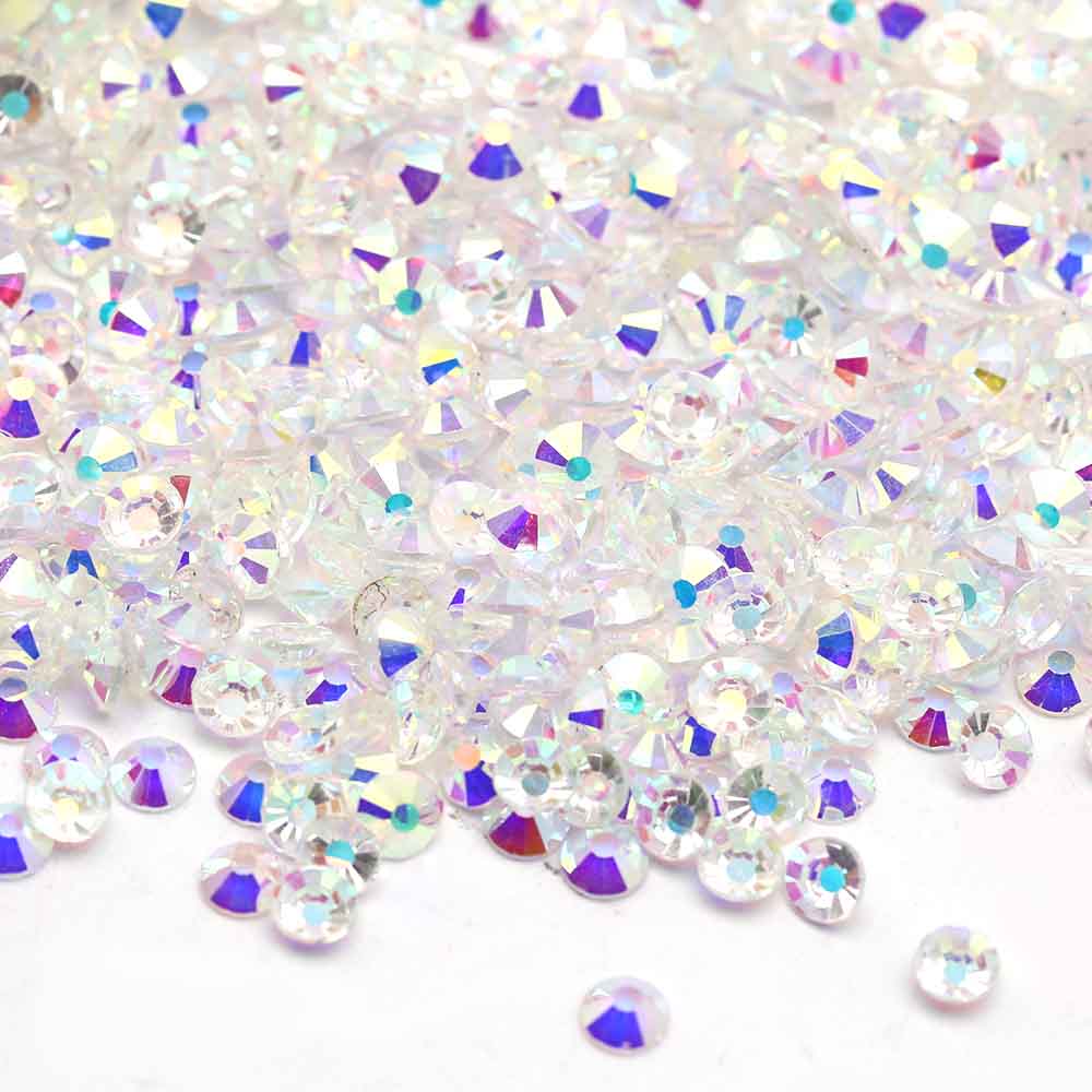 XULIN Rhinestone B01#Transparent AB Wholesale Flatback Non Hotfix Glass Crystal AB Rhinestone