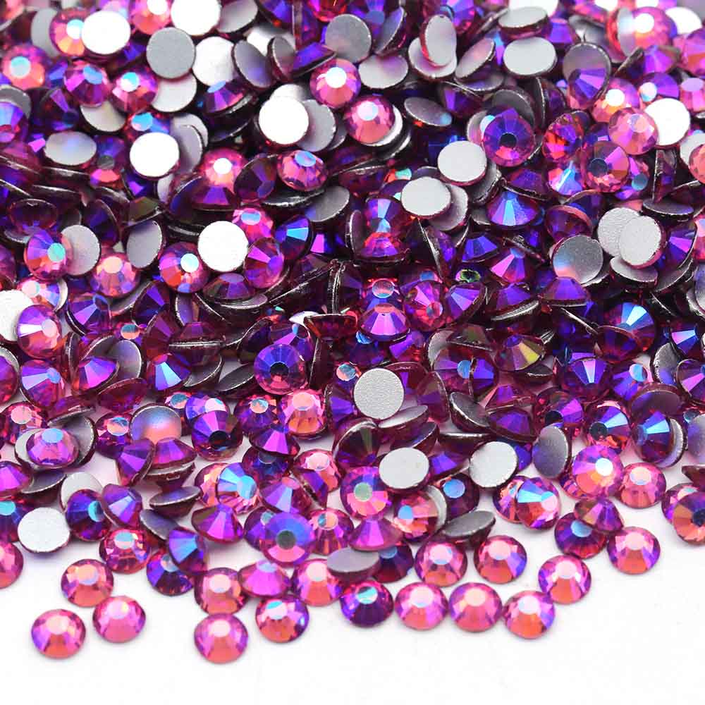 XULIN Rhinestone B05#Rose AB Wholesale Flatback Non Hotfix Glass AB Rhinestone