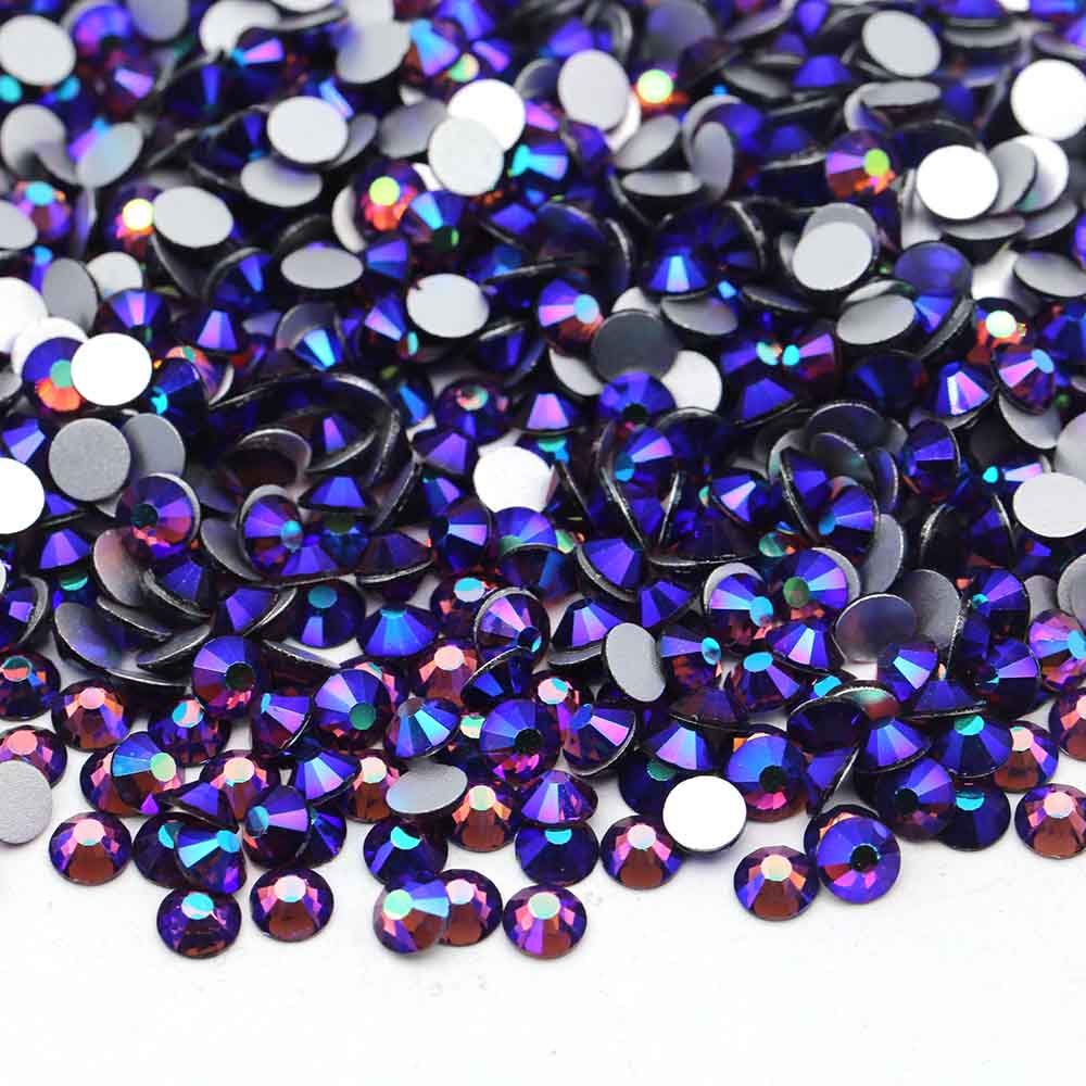 XULIN Rhinestone B15#Amethyst AB Wholesale Flatback Non Hotfix Glass Crystal AB Rhinestone