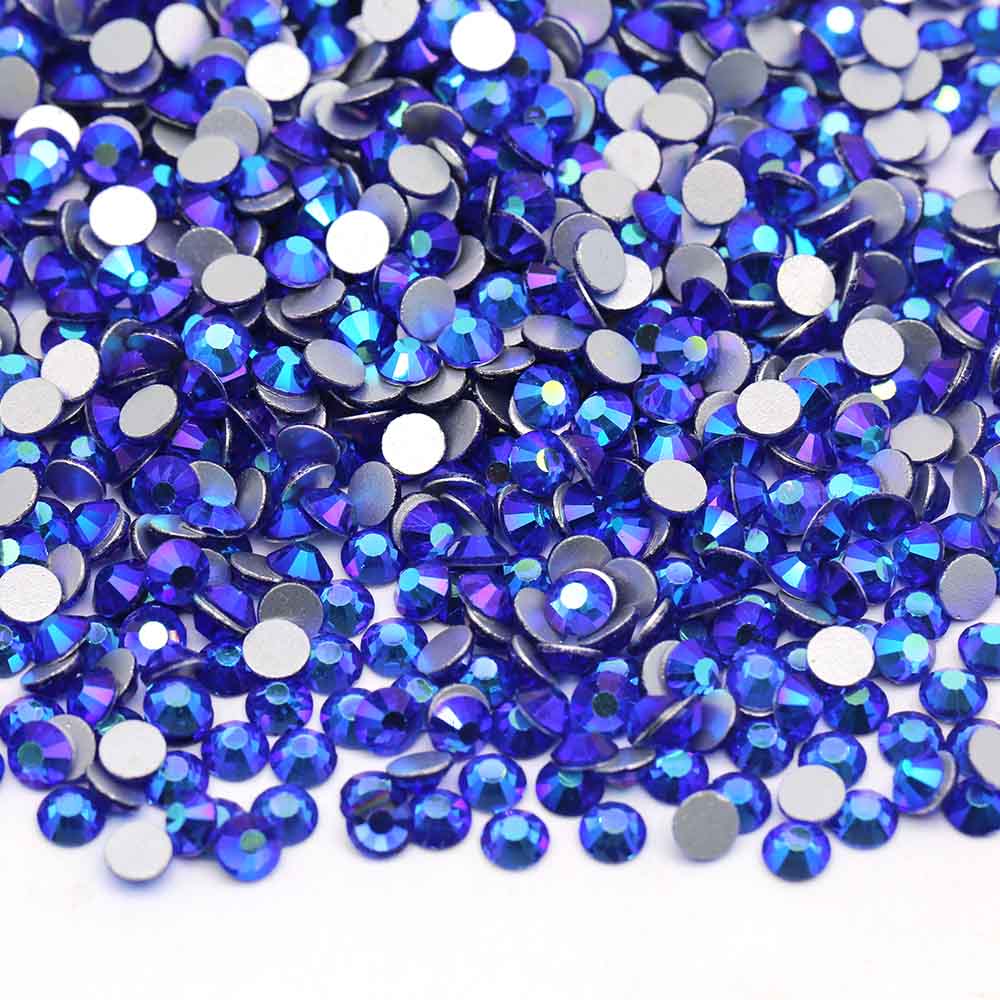 XULIN Rhinestone B17#Sapphire AB Wholesale Flatback Non Hotfix Crystal AB Glass  Rhinestone