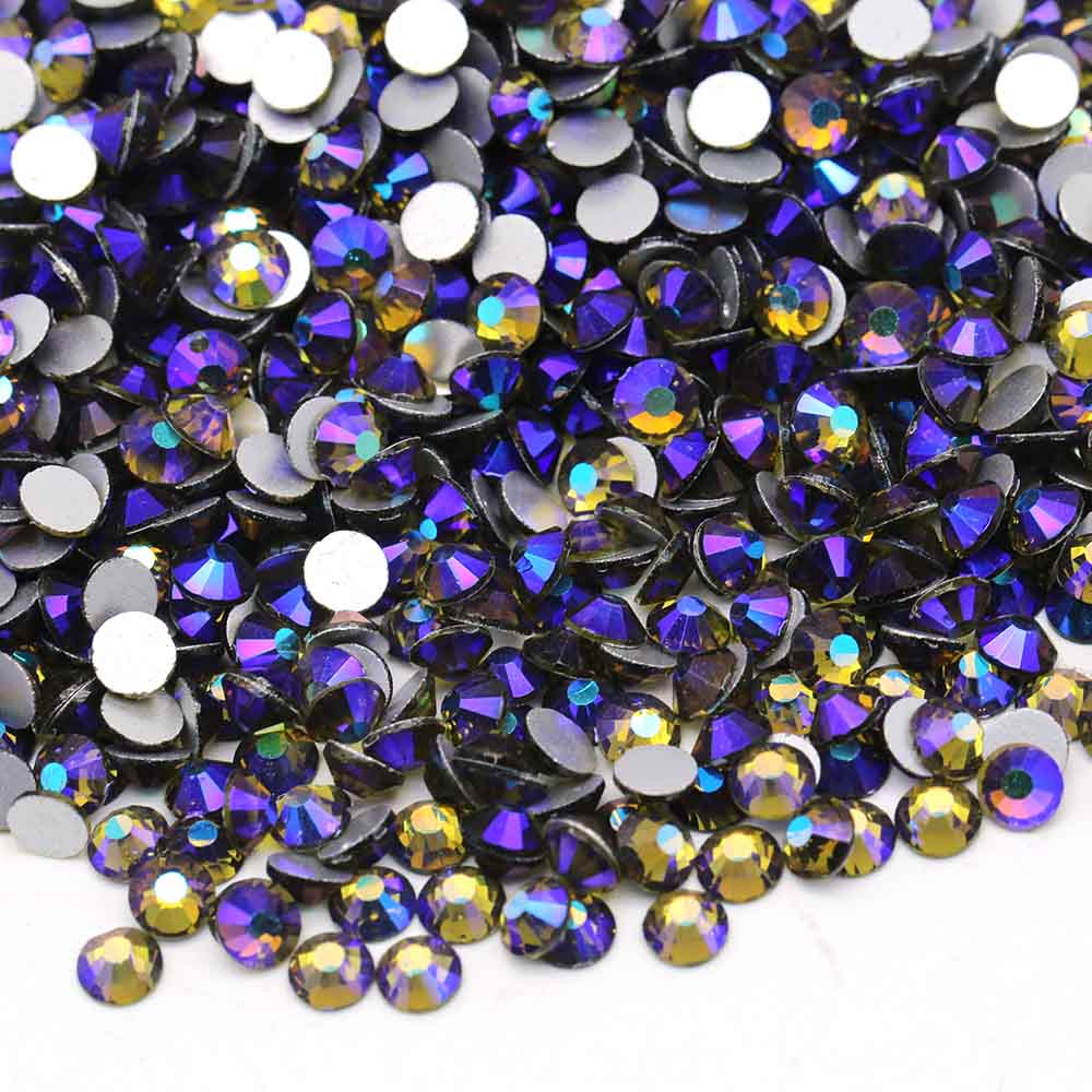 XULIN Rhinestone B24#Olivine AB Wholesale Flatback Non Hotfix Crystal AB Glass  Rhinestone