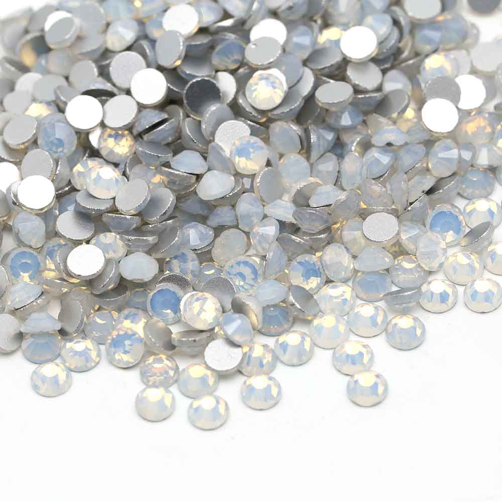 XULIN Rhinestone B33#White Opal Non Hotfix Flatback Glass Crystal Rhinestone