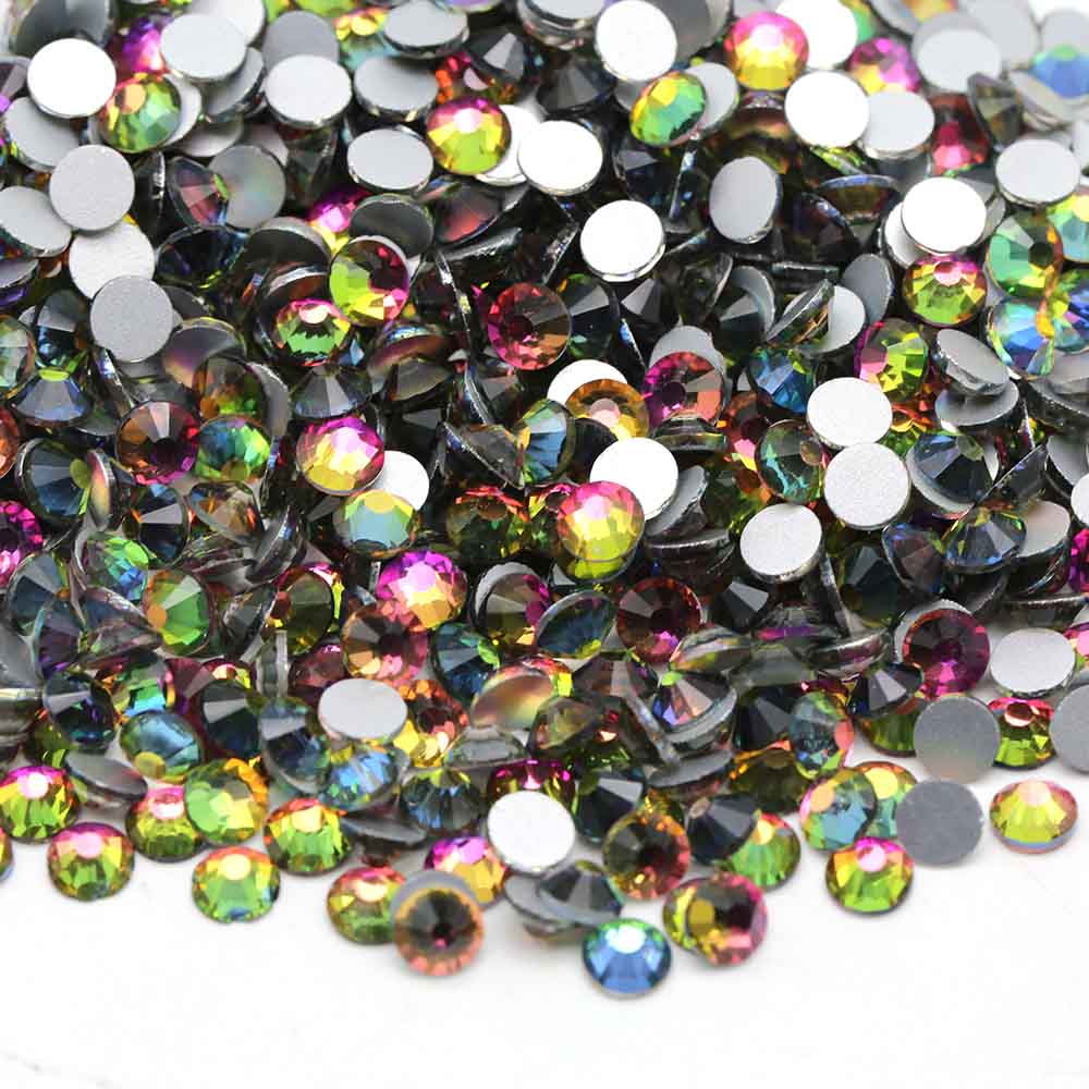 XULIN Rhinestone B43#Rainbow Non Hotfix Flatback Glass Crystal Rhinestone