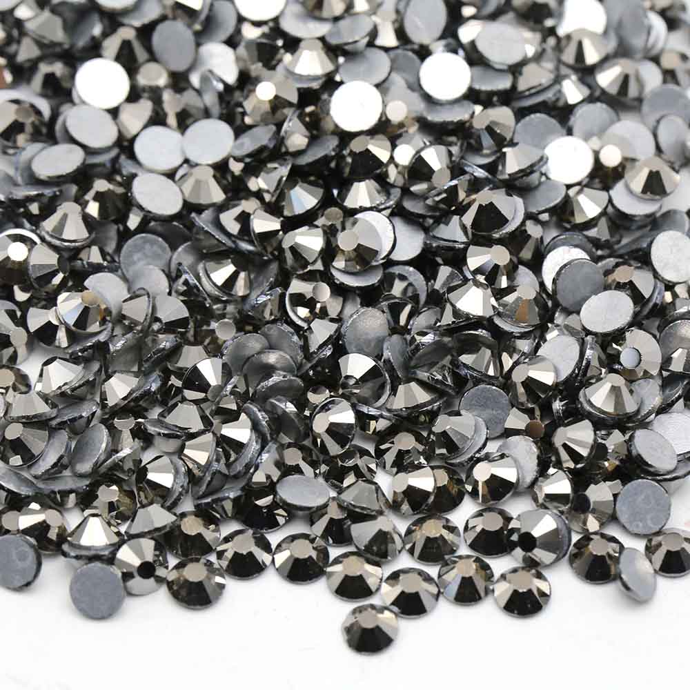 XULIN Rhinestone B57#Crystal Hematite Wholesale Flatback Crystal Glass Rhinestone