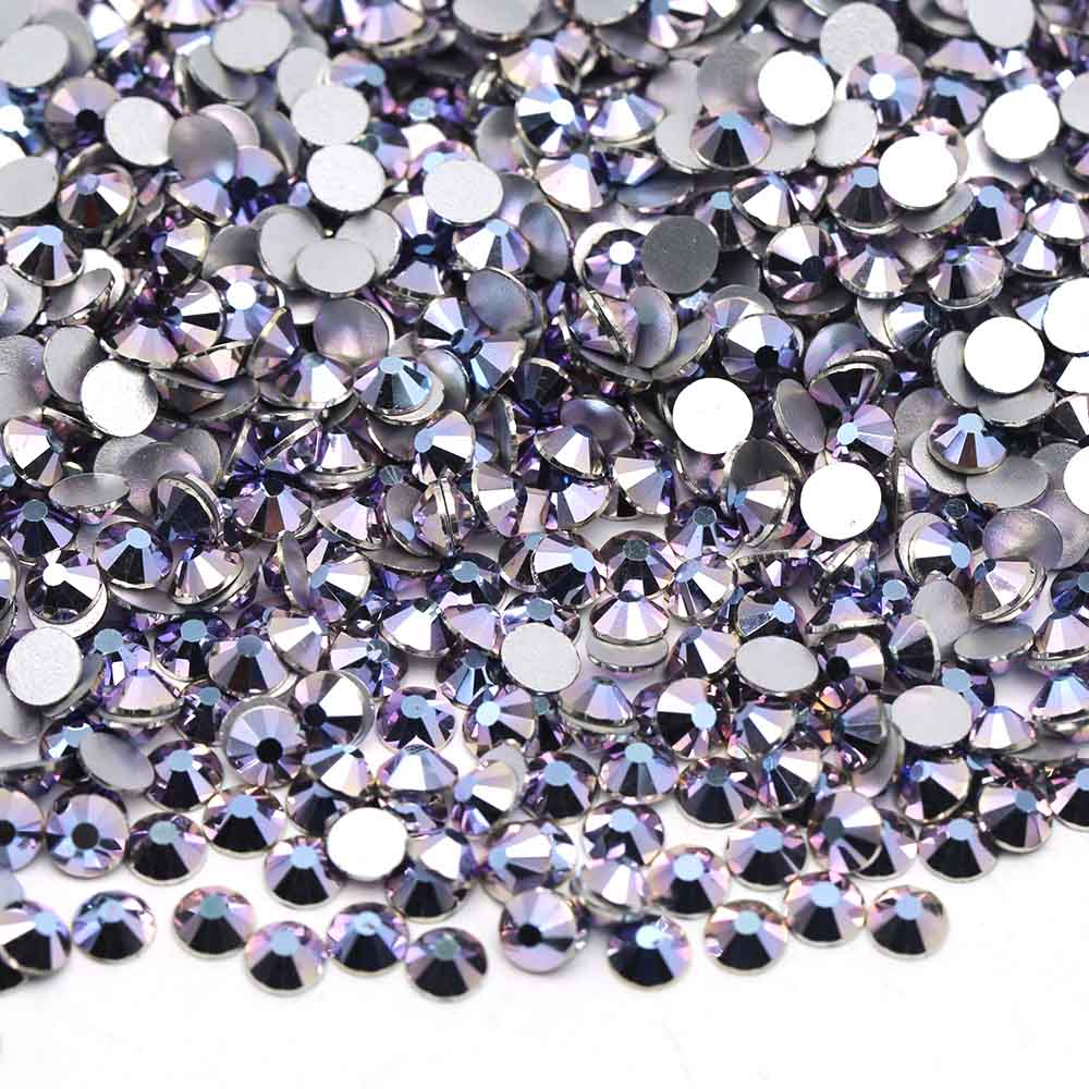 XULIN Rhinestone B66#Purple Hematite Wholesale Flatback Crystal Glass Rhinestone