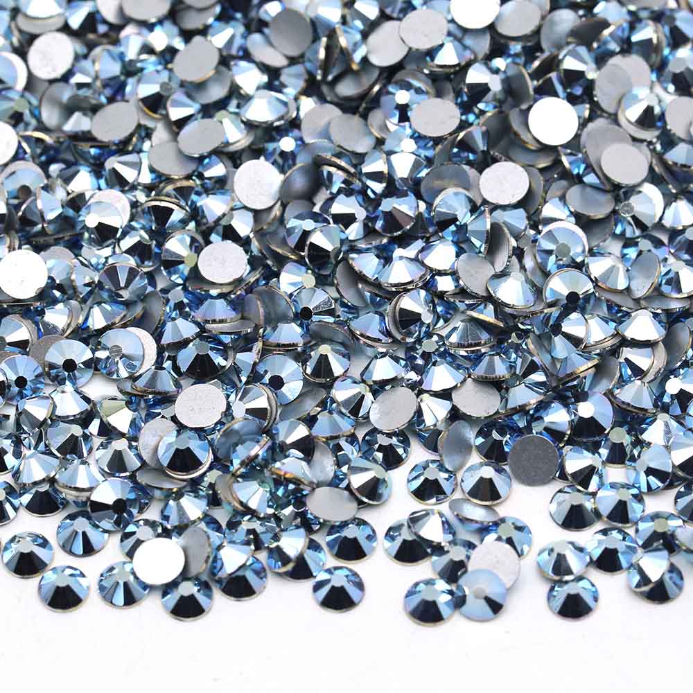 XULIN Rhinestone B67#Blue Hematite Wholesale Flatback Crystal Glass Rhinestone