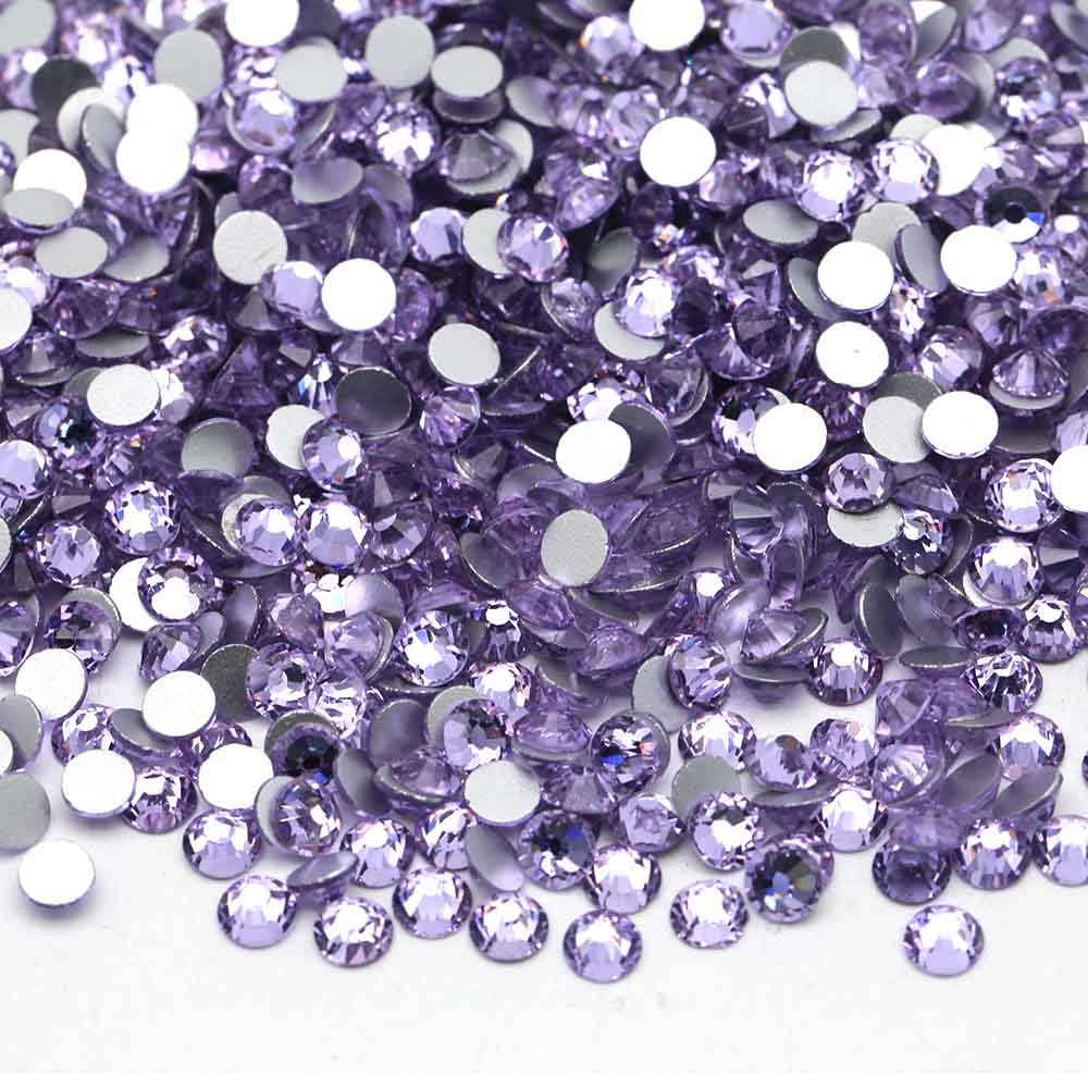 XULIN Rhinestone B73#Lt. Violet Wholesale Flatback Non Hotfix Crystal Glass Rhinestone