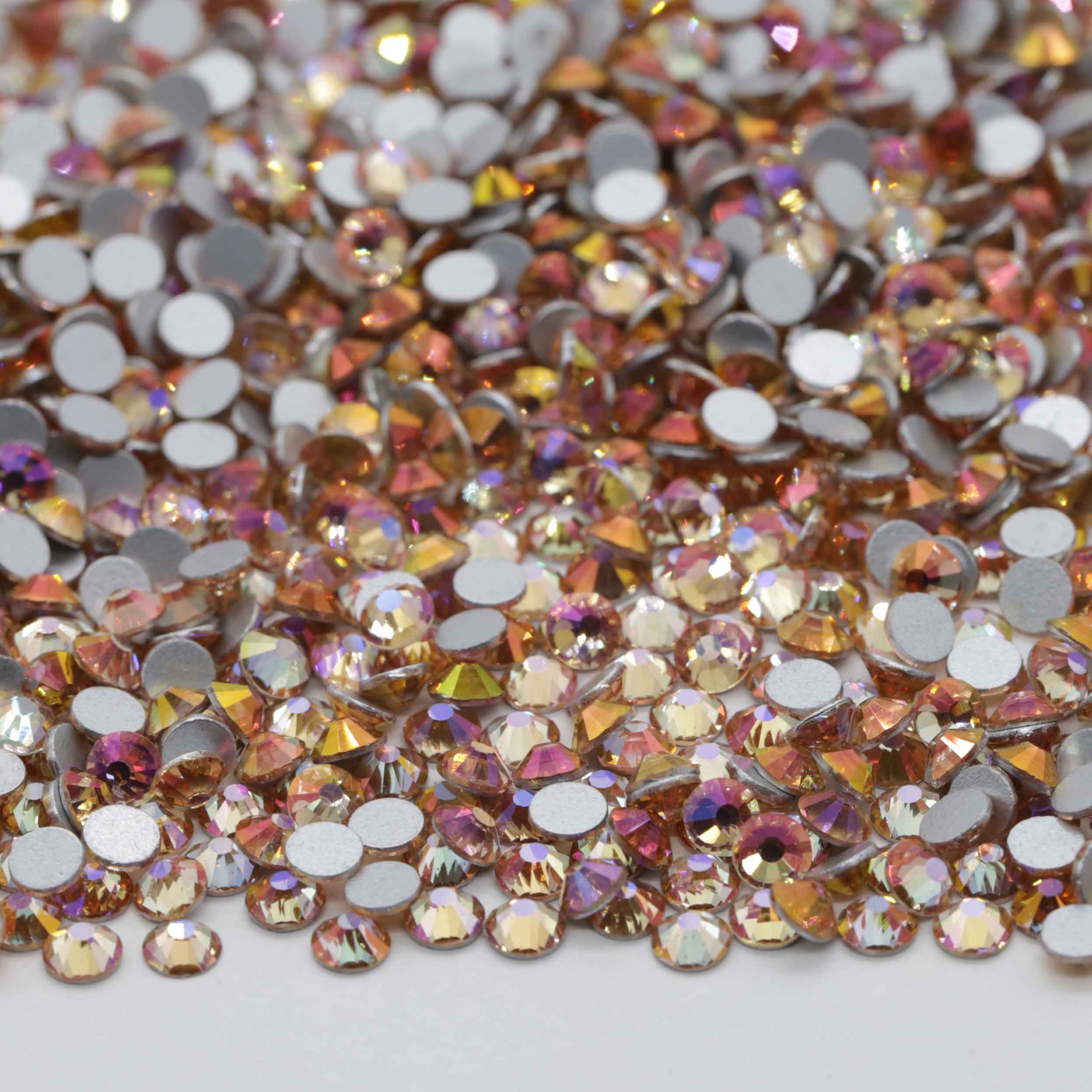 XULIN Rhinestone B84#Mirage Champagne Wholesale Flatback Non Hotfix Glass Rhinestone