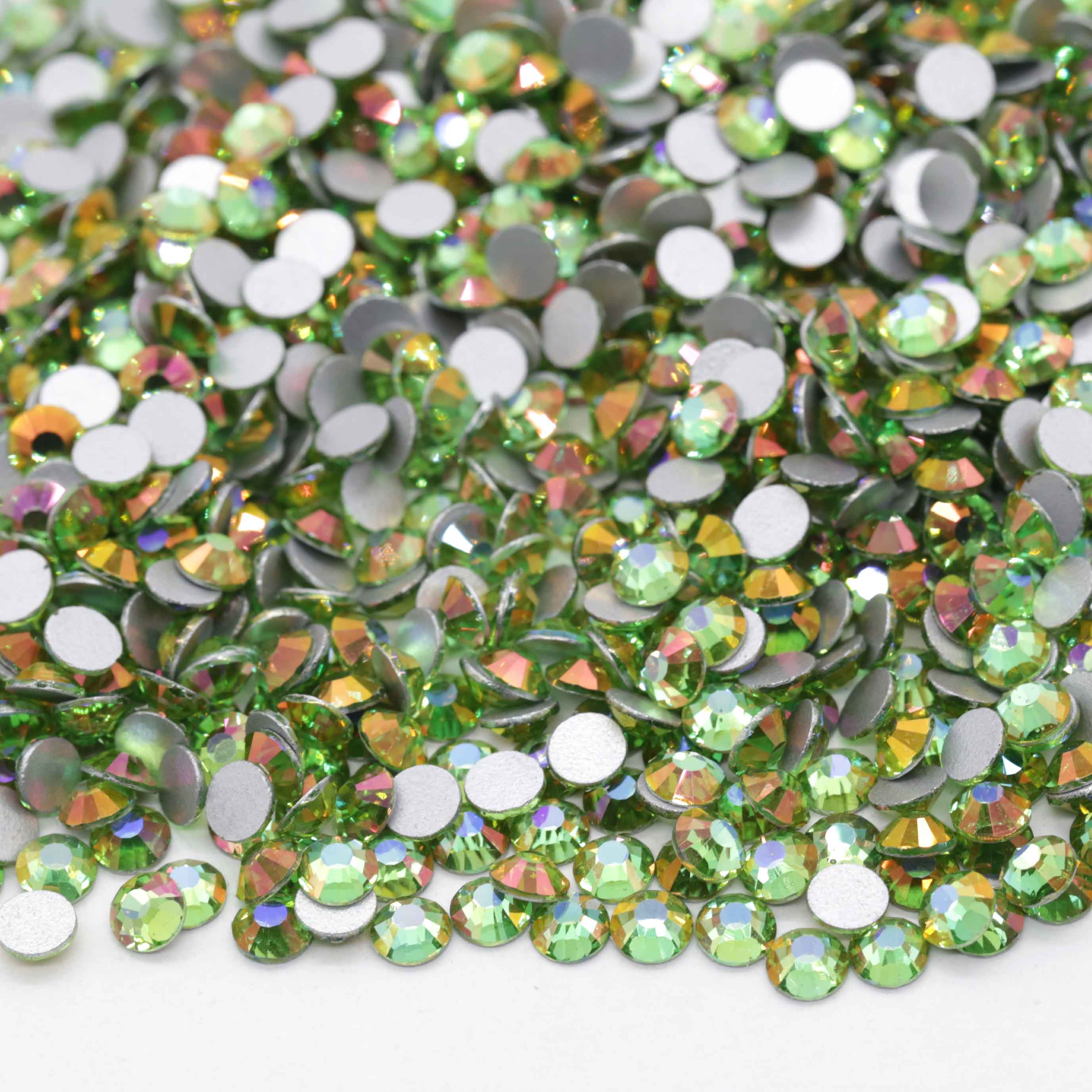 XULIN Rhinestone B87#Mirage Peridot Wholesale Flatback Non Hotfix Glass Rhinestone