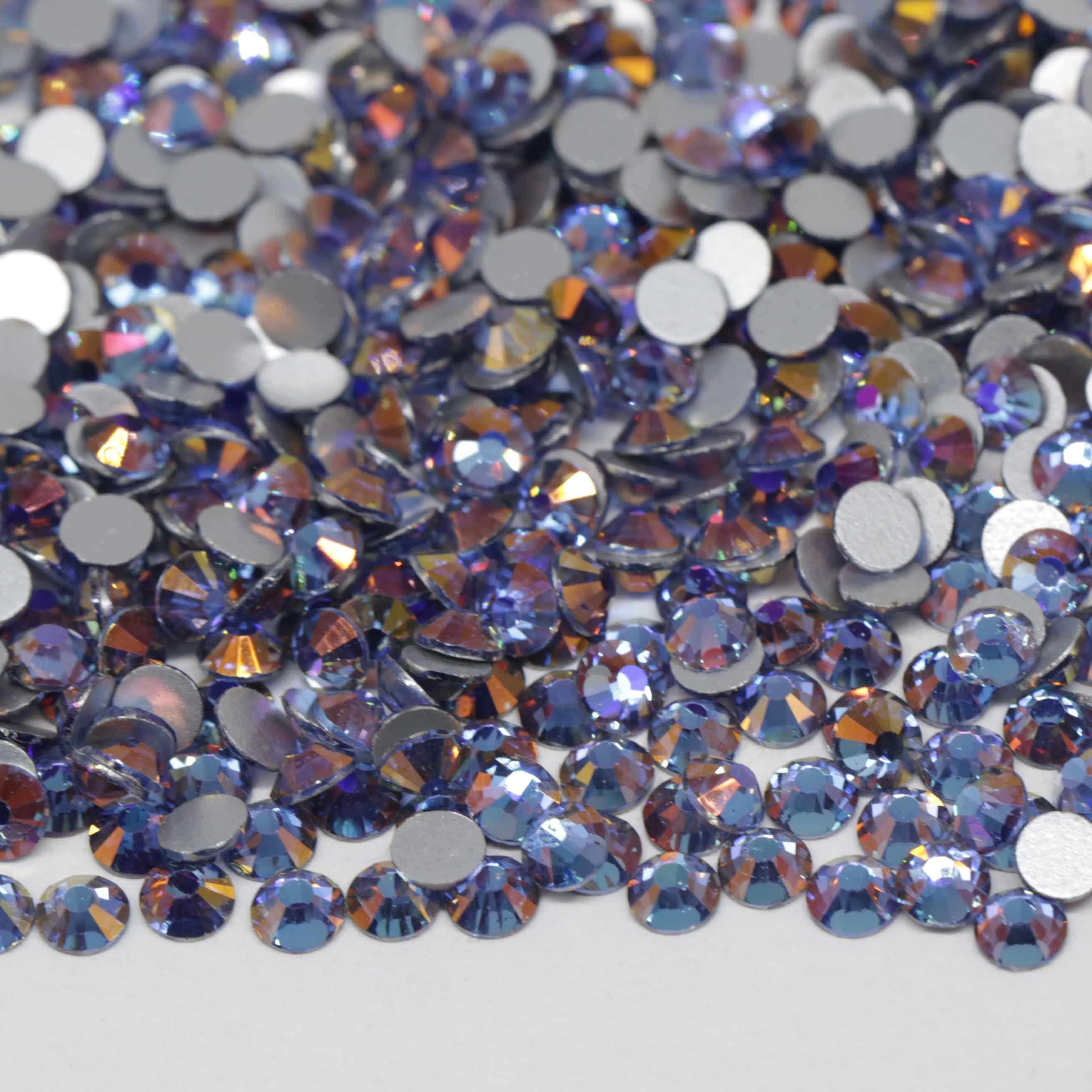 XULIN Rhinestone B89#Mirage Lt.Sapphire Wholesale Flatback Non Hotfix Glass Rhinestone