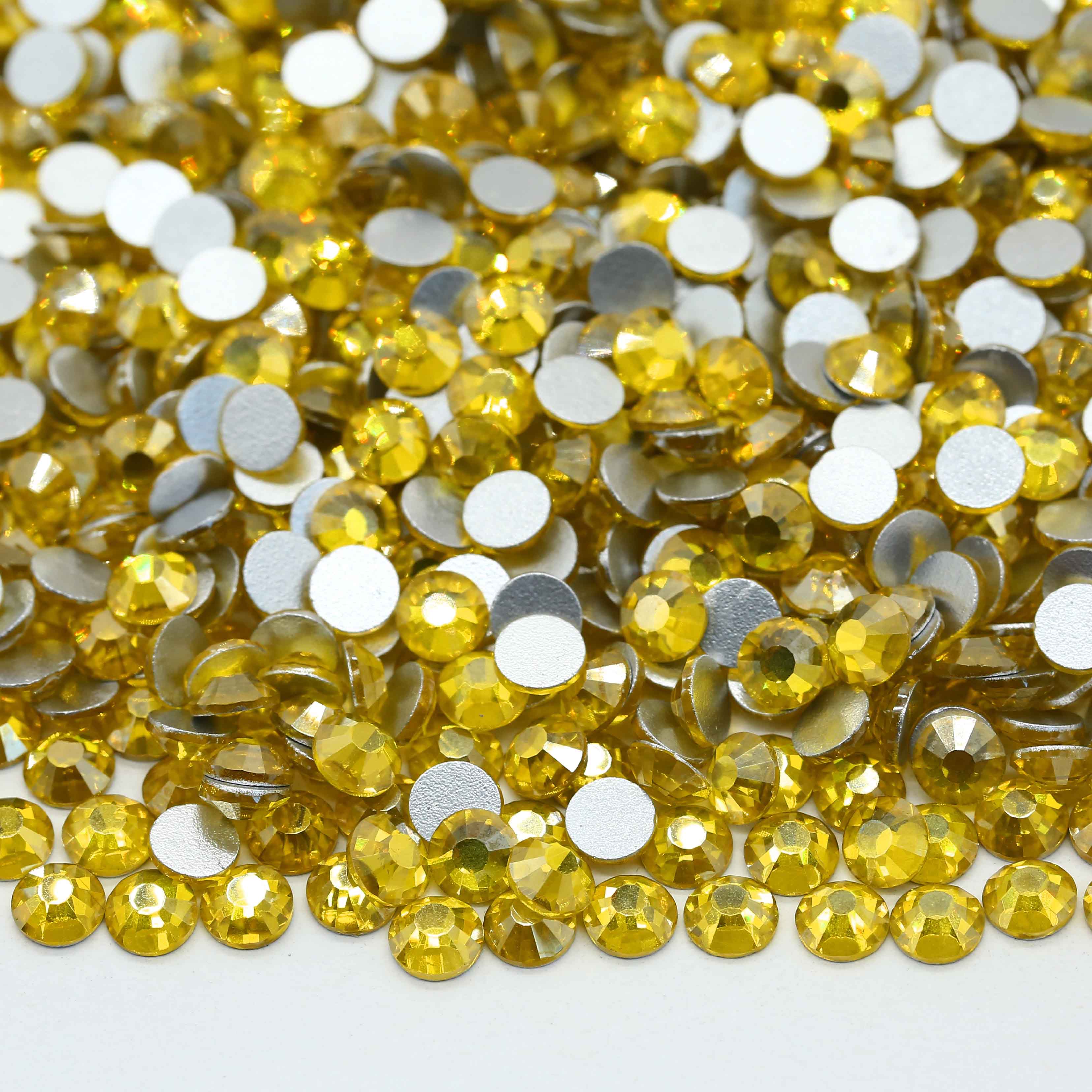 XULIN Rhinestone B146#Luster Citrine Color Wholesale Non Hotfix Flatback Glass Rhinestone