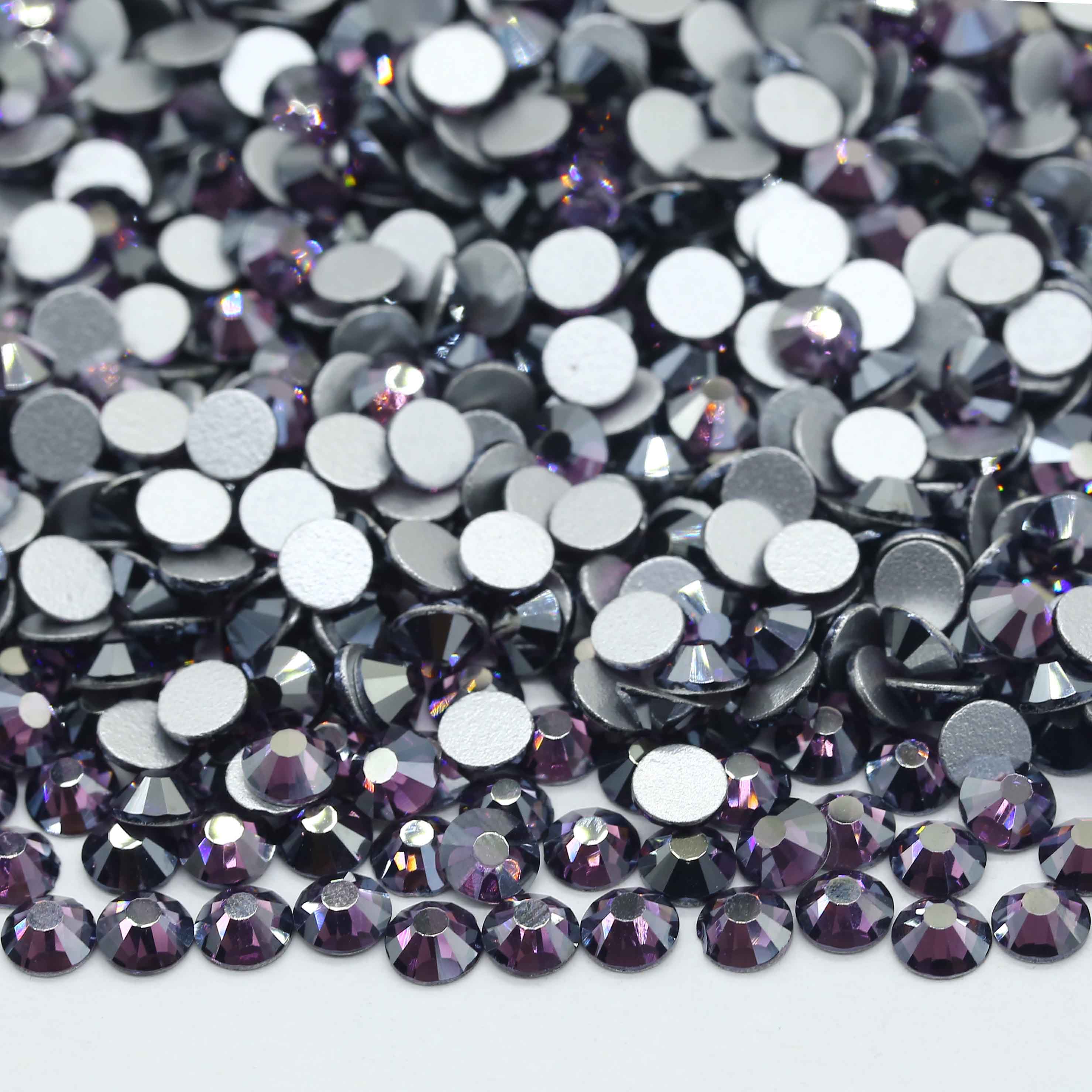 XULIN B150#Luster Tanzanite Color Wholesale Flatback Non Hotfix Glass Rhinestone