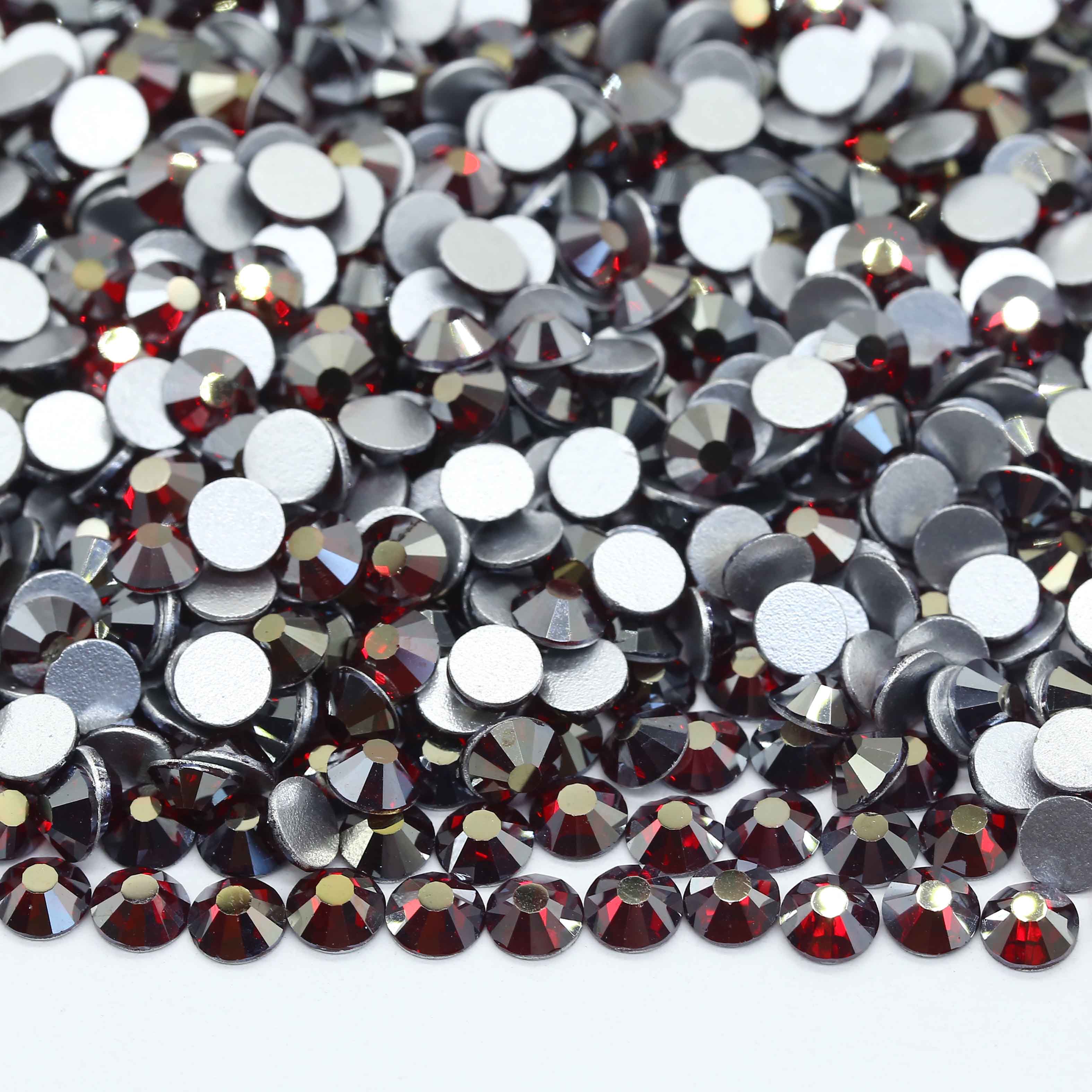 XULIN B149#Luster Siam Color Wholesale Non Hotfix Flatback Glass Rhinestone