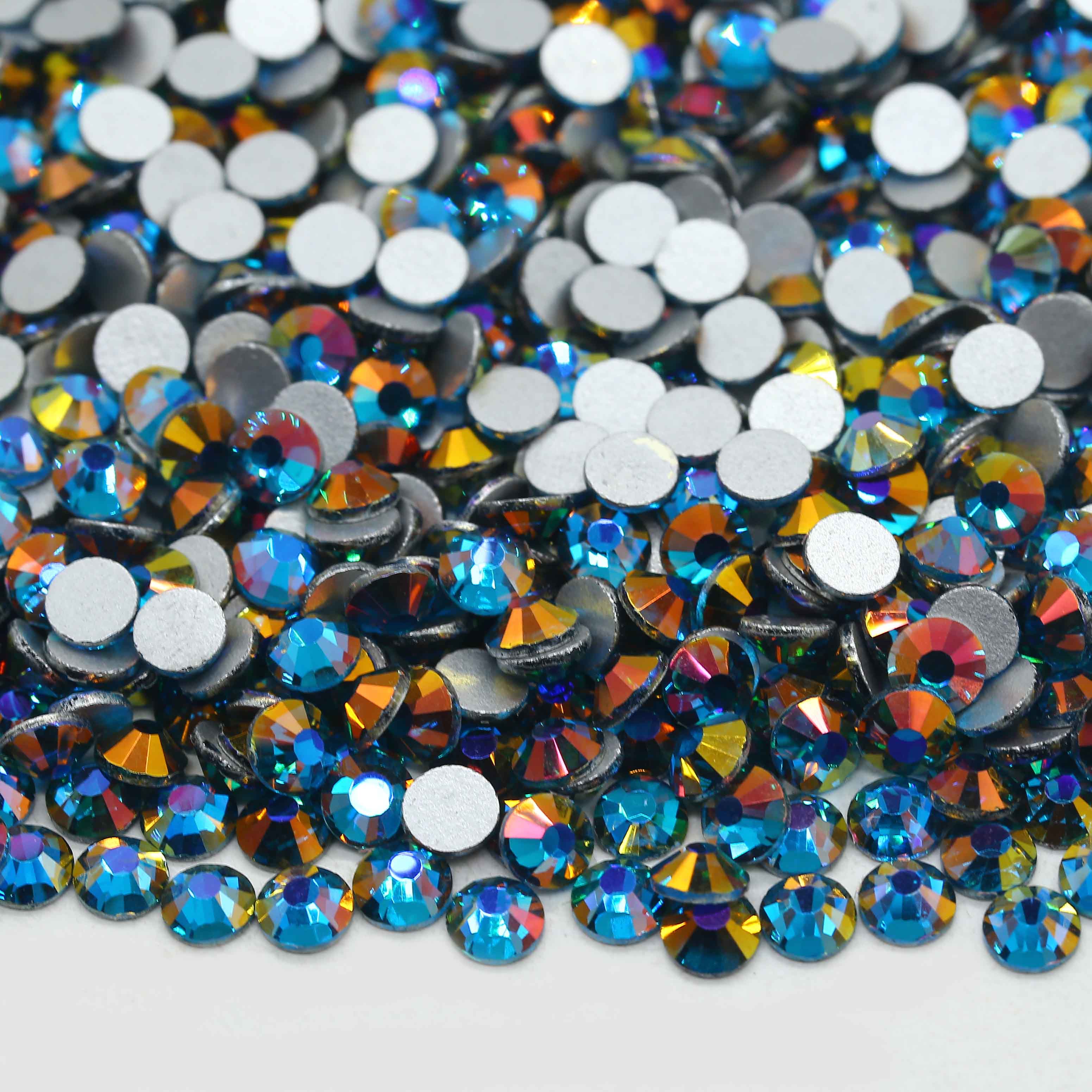 XULIN Rhinestone B138#Mirage Blue Zircon Color Wholesale Non Hotfix Flatback Glass  Rhinestone