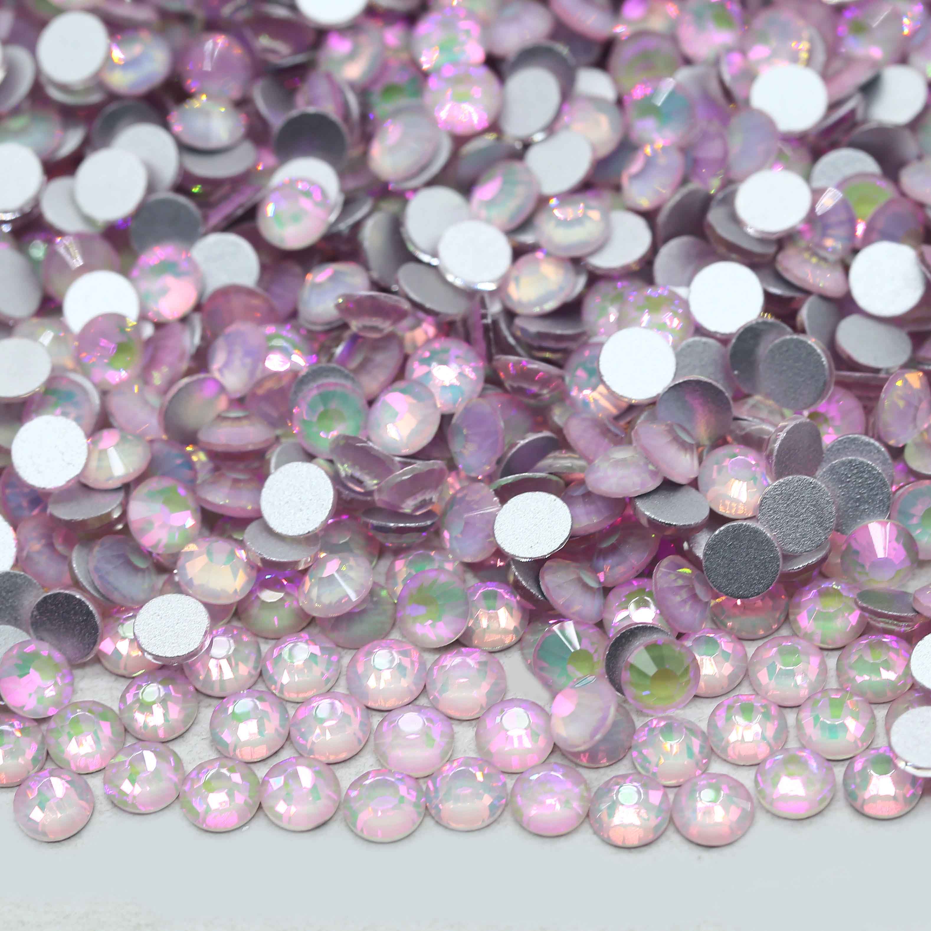 XULIN Rhinestone B125#Shiny Pink Wholesale Non Hotfix Flatback Glass Nail Art Rhinestone