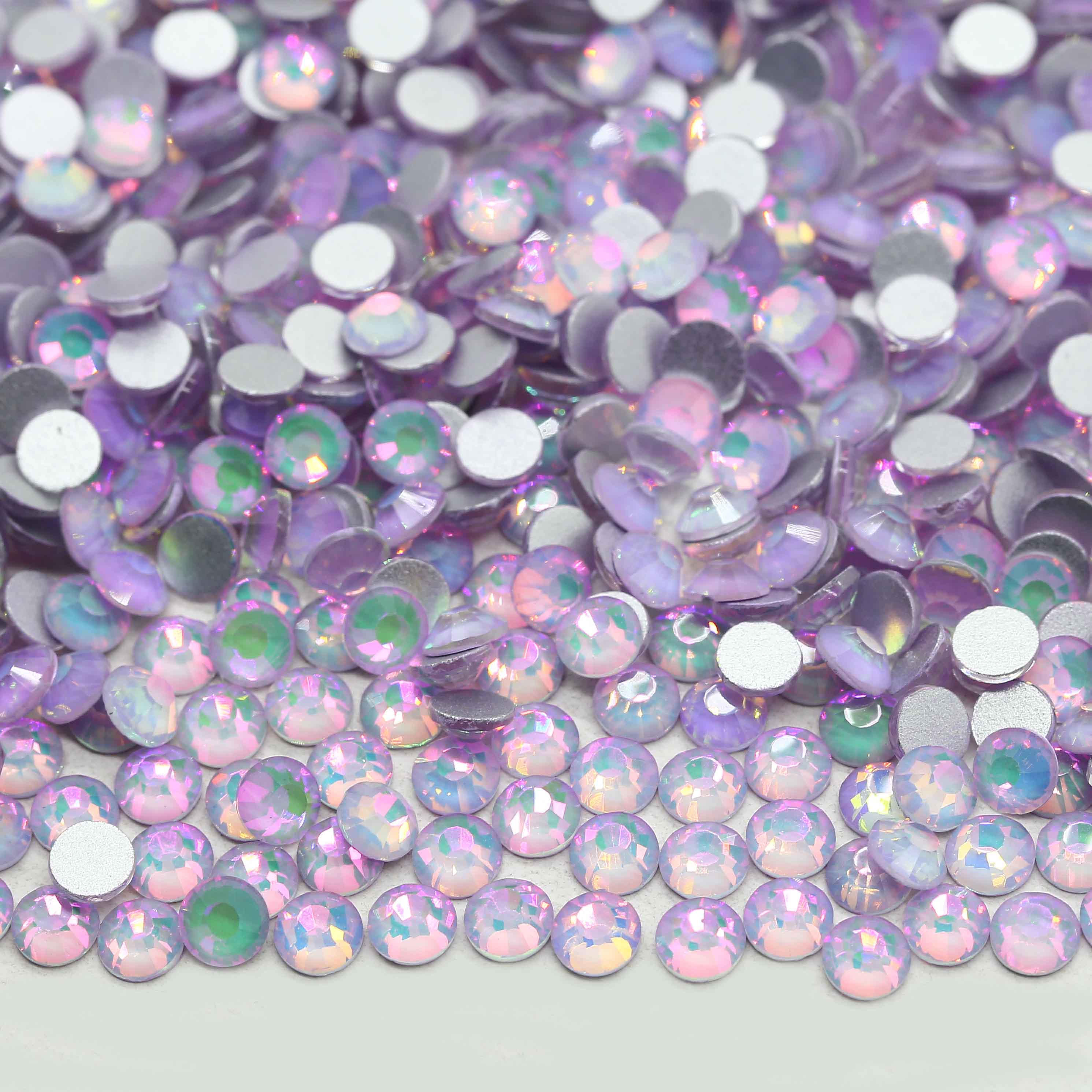 XULIN Rhinestone B124#Shiny Opal Pink Wholesale Non Hotfix Flatback Glass Nail Art Rhinestone