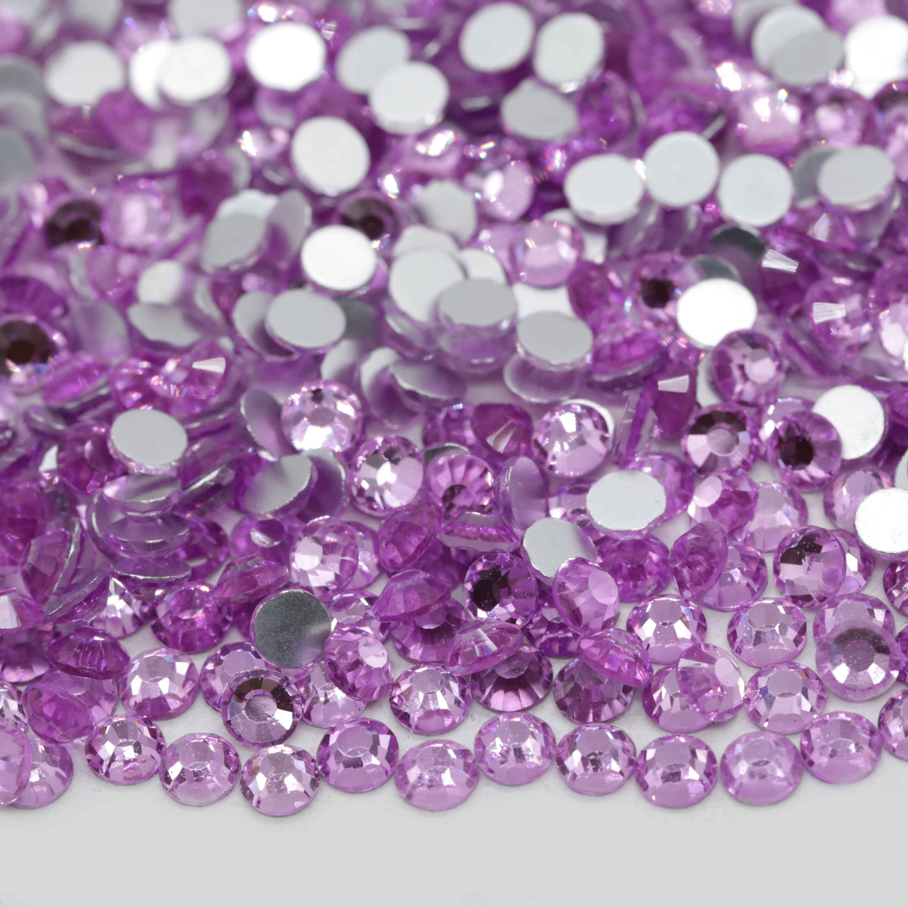 XULIN Rhinestone B109#Lilac Wholesale Non Hotfix Flatback Glass Rhinestone