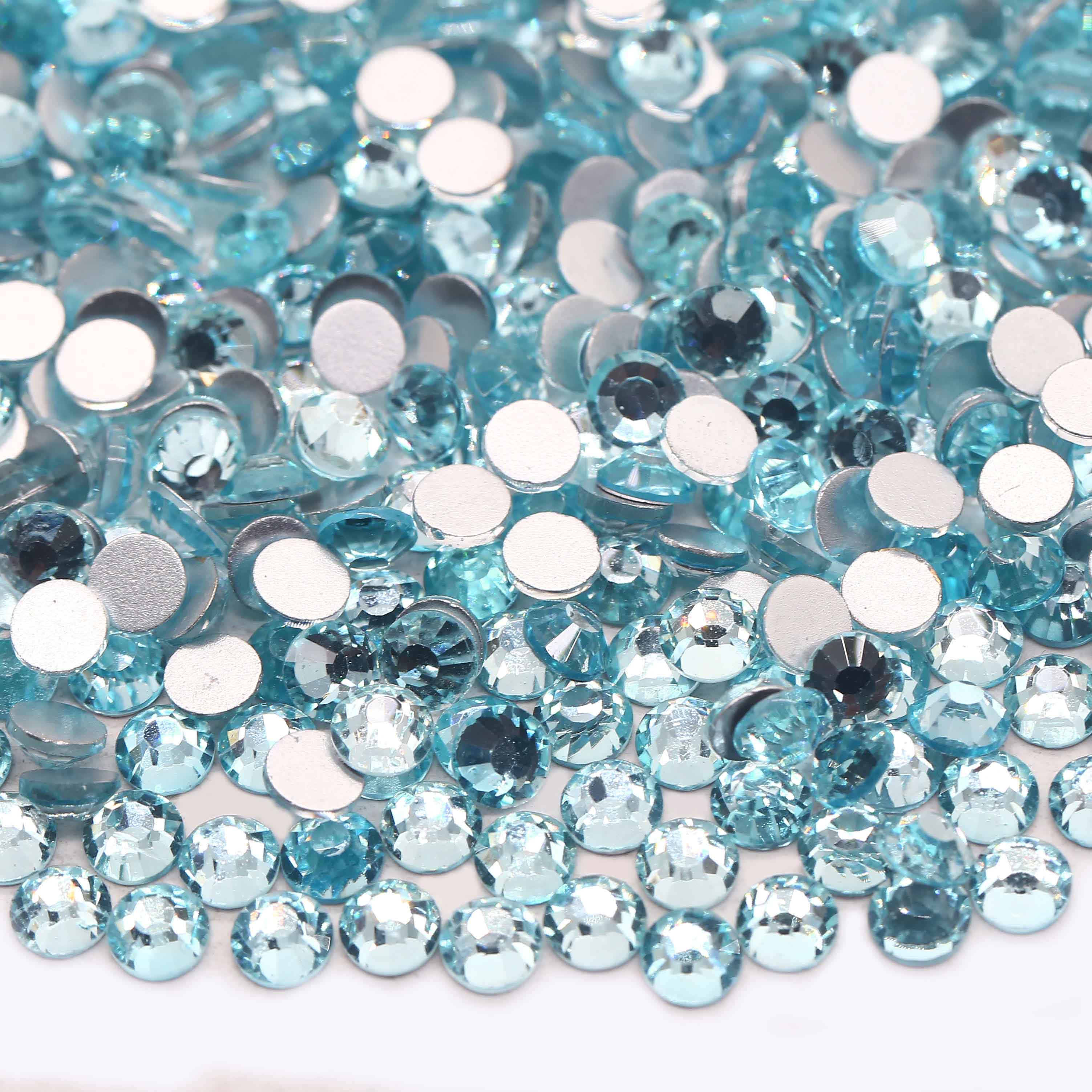 XULIN Rhinestone B110#Ice Blue Wholesale Non Hotfix Flatback Glass Rhinestone