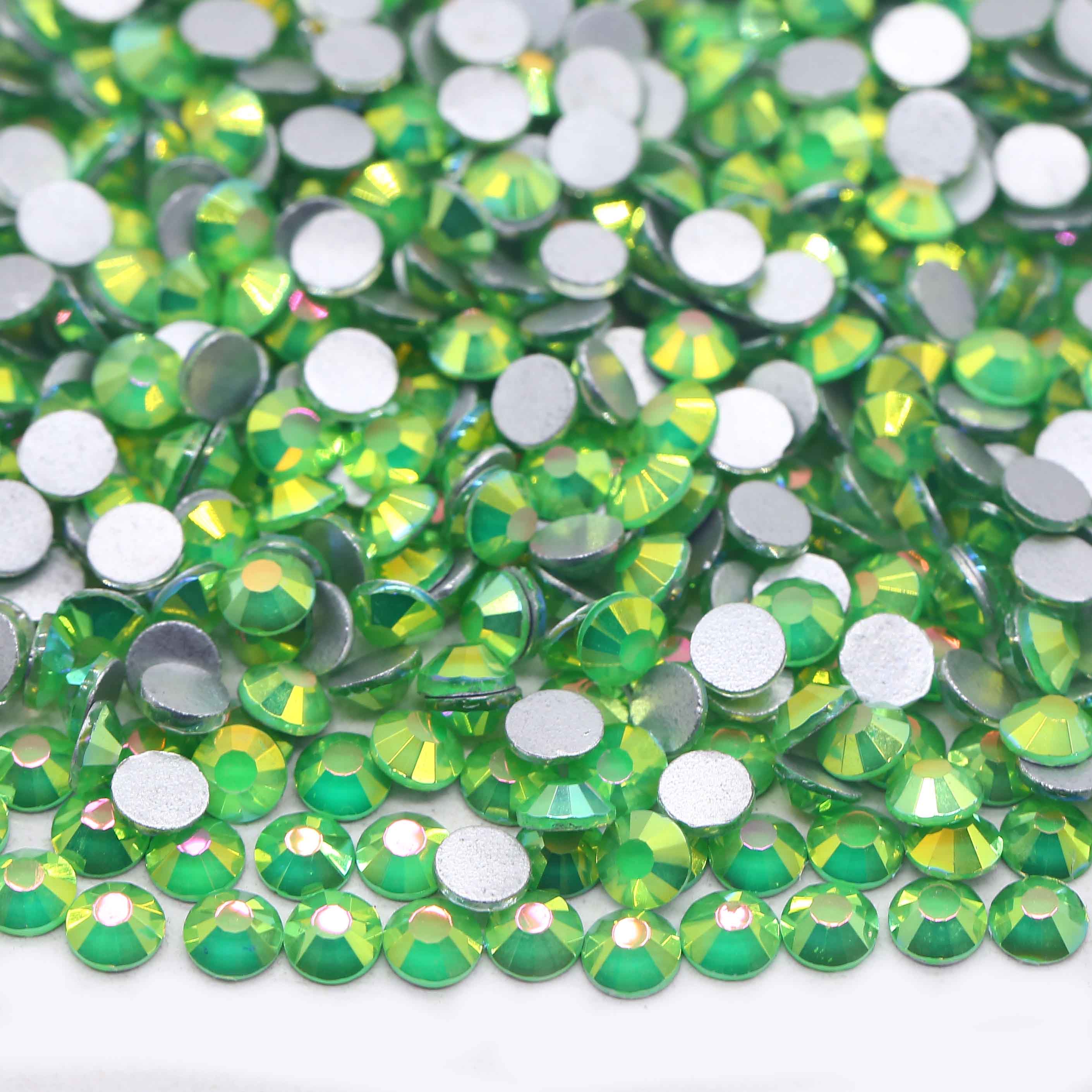 XULIN Rhinestone B114#Mist Peridot Wholesale Non Hotfix Flatback Glass Rhinestone