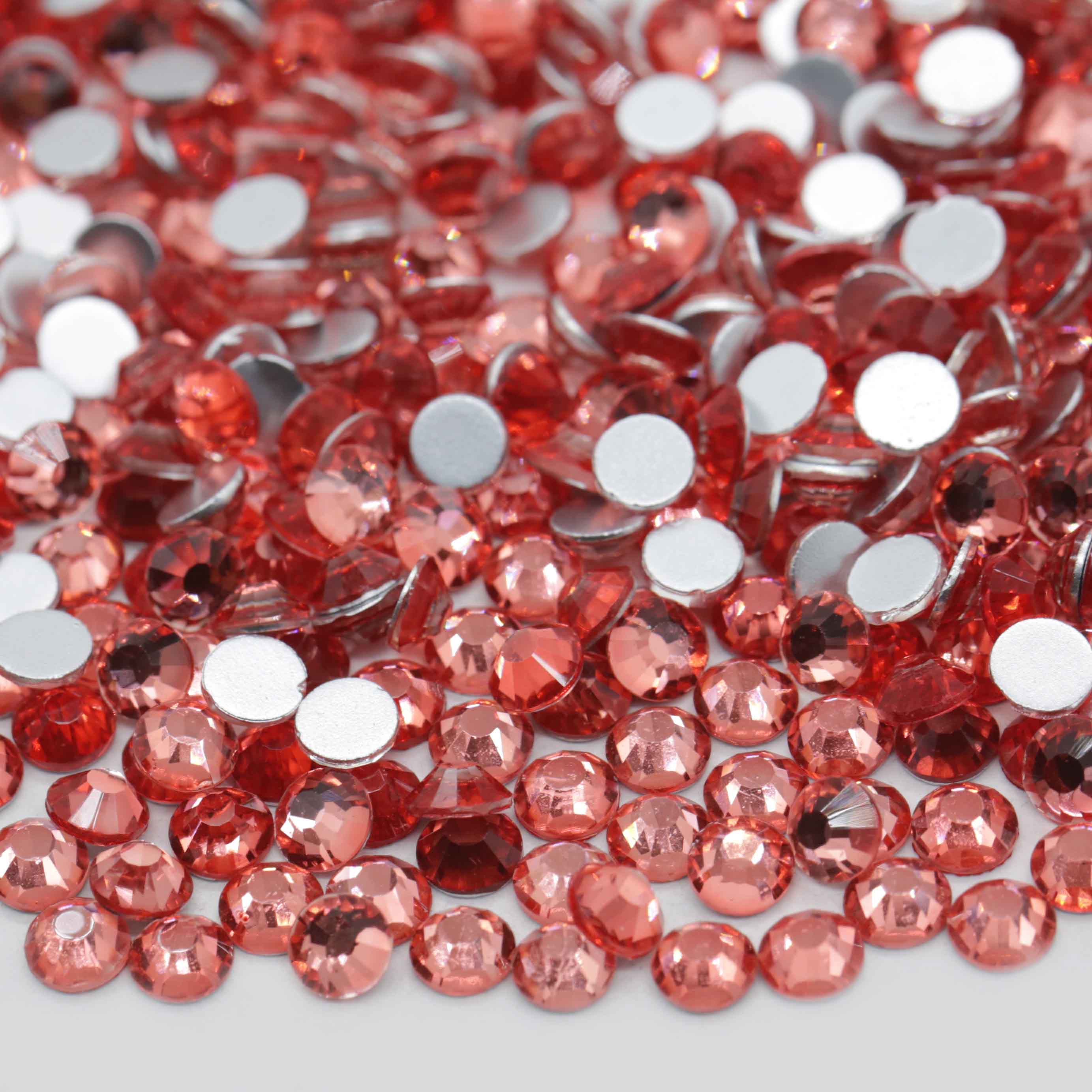 XULIN Rhinestone B107#Padparadscha  Wholesale Flatback Non Hotfix Glass Rhinestone