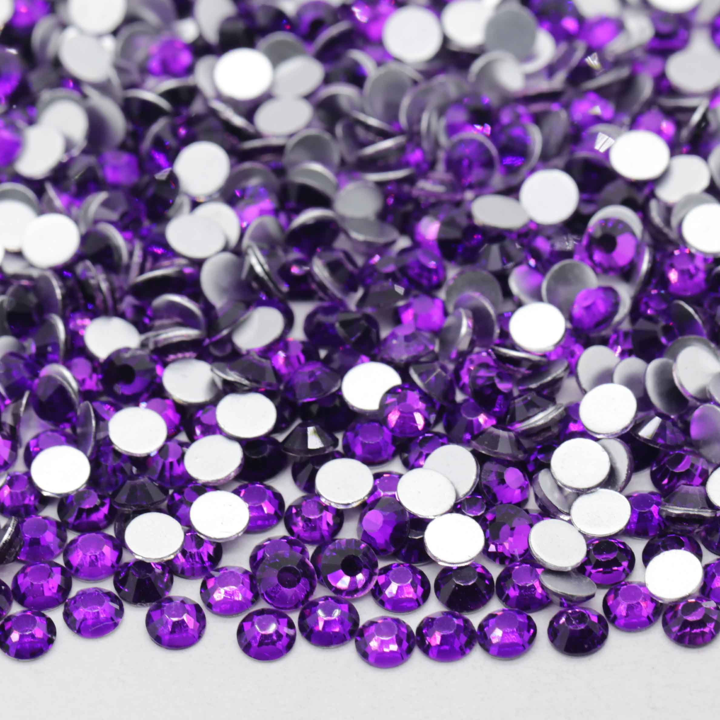 XULIN Rhinestone B99#Violet Wholesale Flatback Non Hotfix Glass Rhinestone