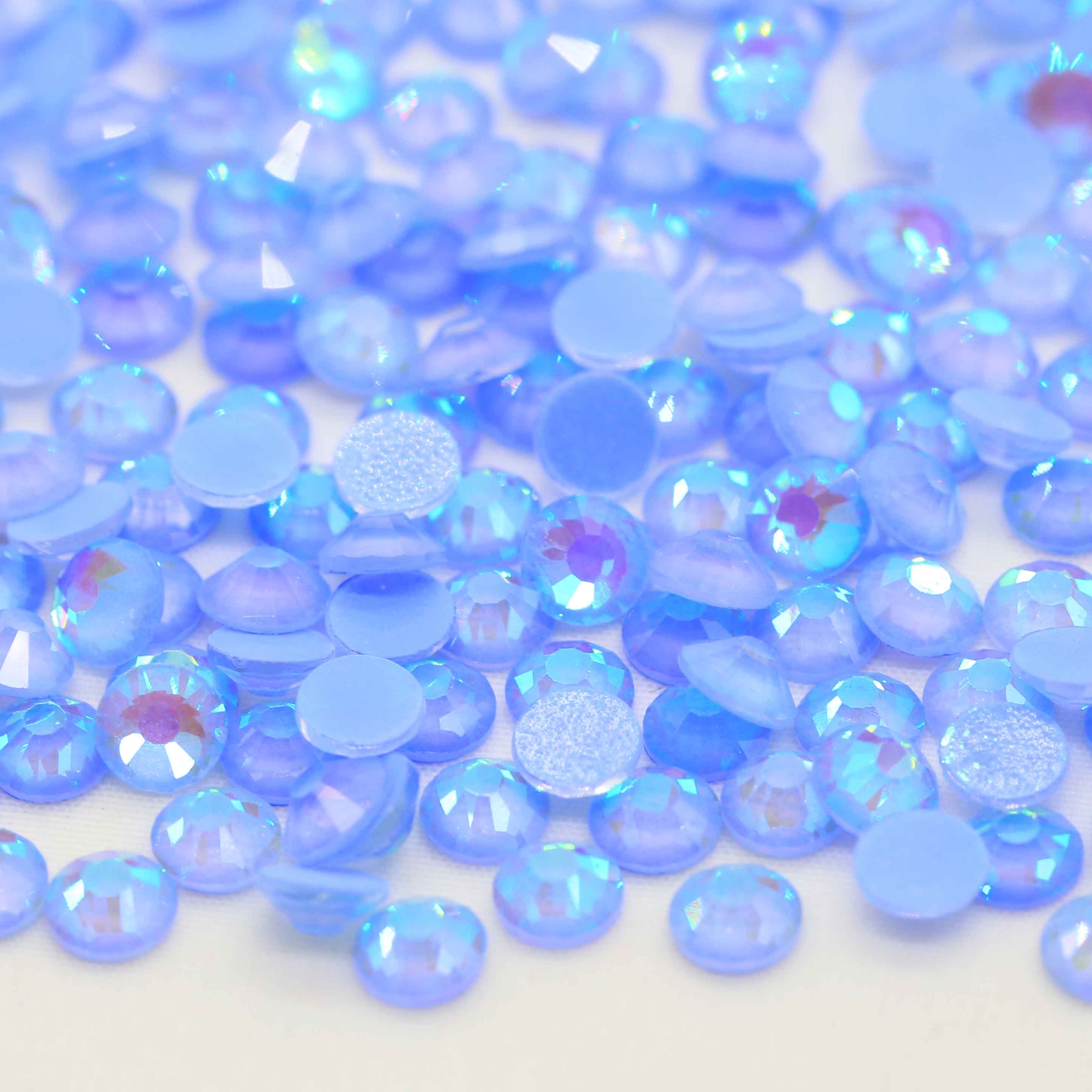 XULIN Rhinestone NA05#Aqua Wholesale Flatback Non Hotfix Neon AB Glass Rhinestone 