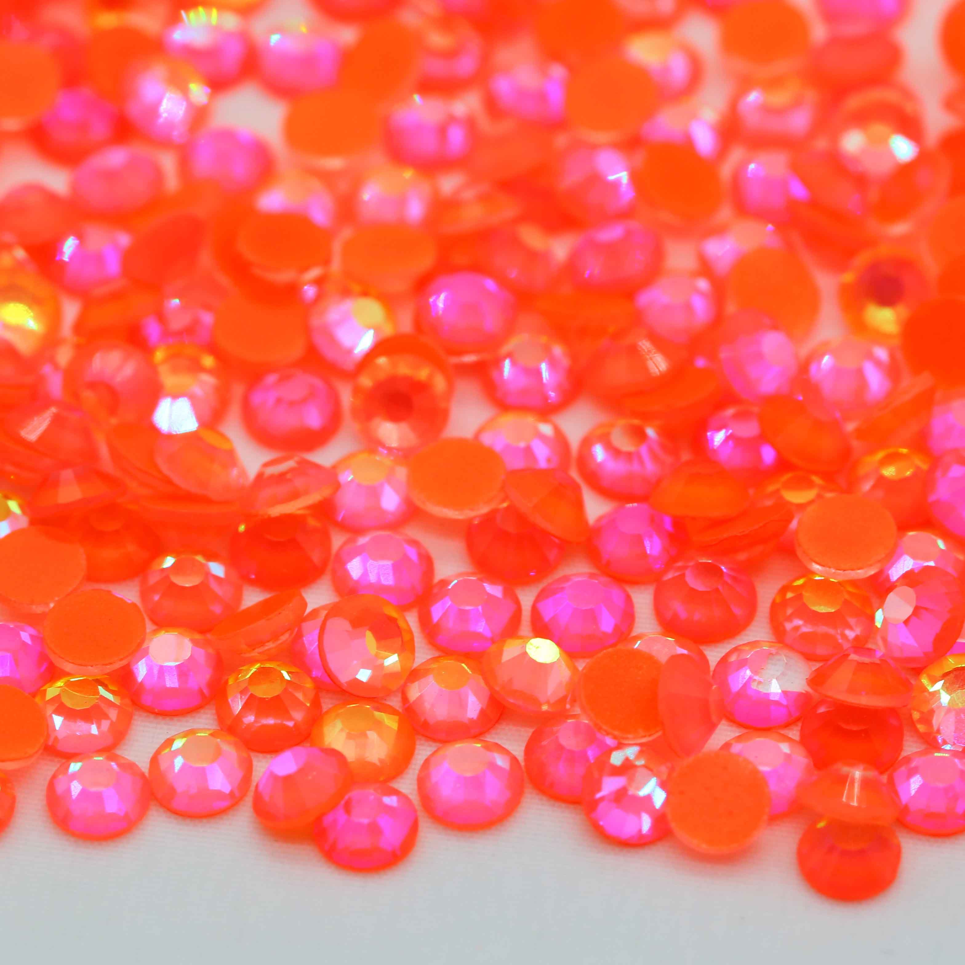 XULIN Rhinestone NA10#Hyacinth Wholesale Flatback Non Hotfix Neon AB Glass Rhinestone 