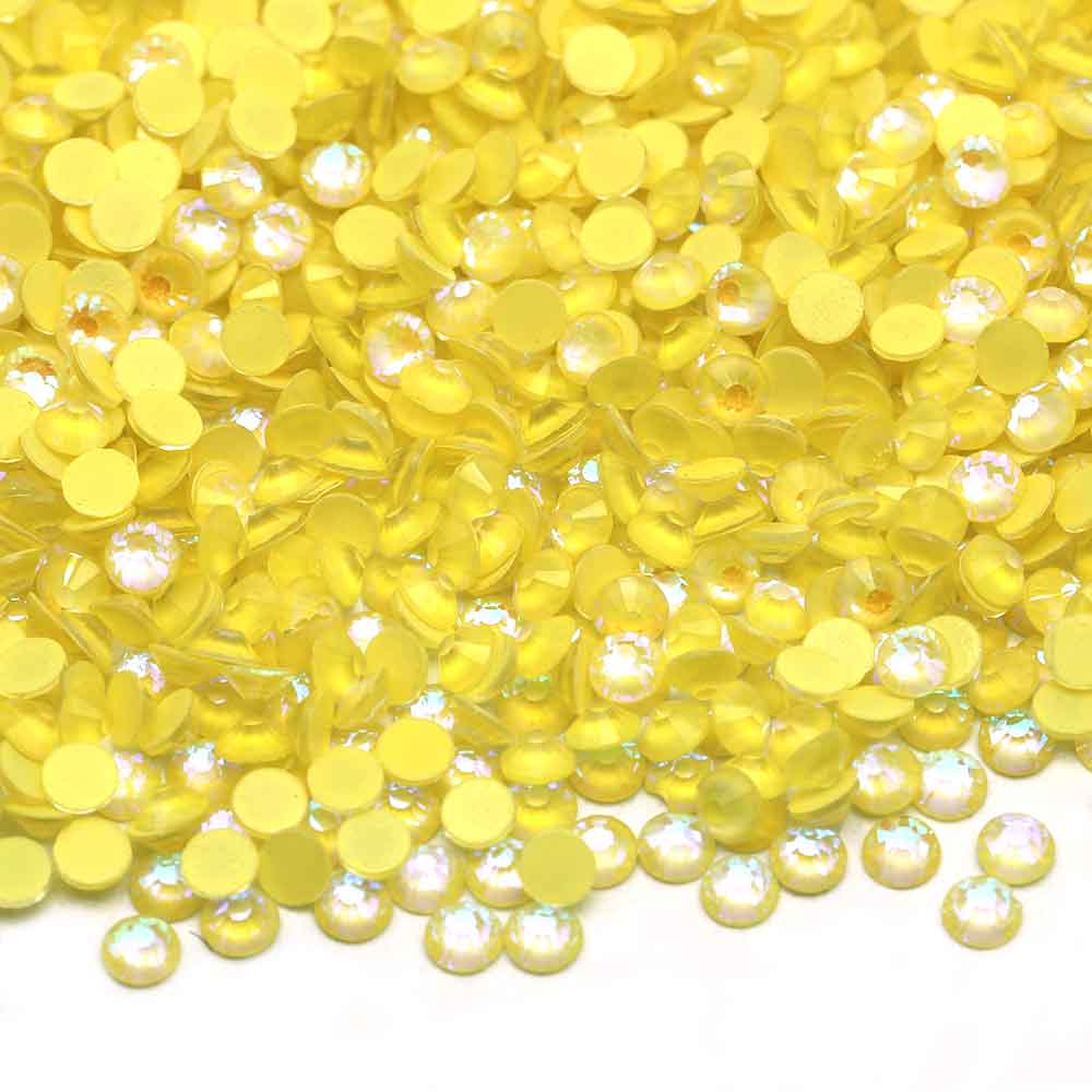 XULIN Rhinestone L03#Yellow Wholesale Flatback Non Hotfix Luminous Glass Rhinestone Glow In Dark