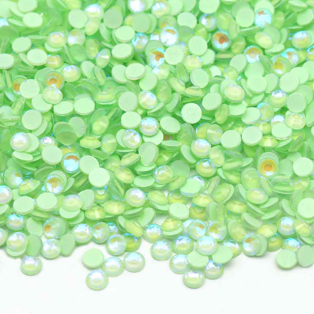 XULIN Rhinestone L02#Peridot Wholesale Flatback Non Hotfix Luminous Glass Rhinestone Glow In Dark