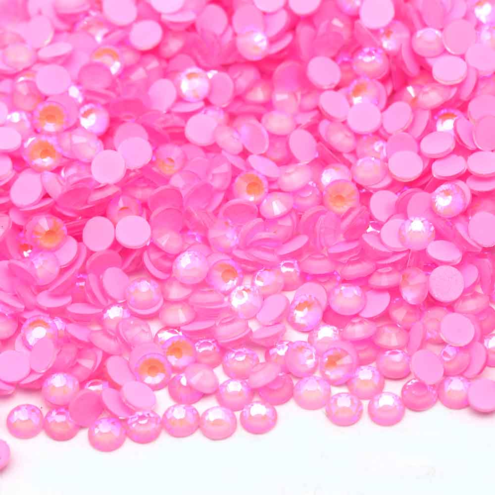 XULIN Rhinestone L05#Pink Wholesale Flatback Non Hotfix Luminous Glass Rhinestone Glow In Dark