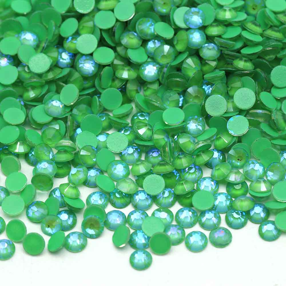 XULIN Rhinestone L06#Green Wholesale Flatback Non Hotfix Luminous Glass Rhinestone Glow In Dark