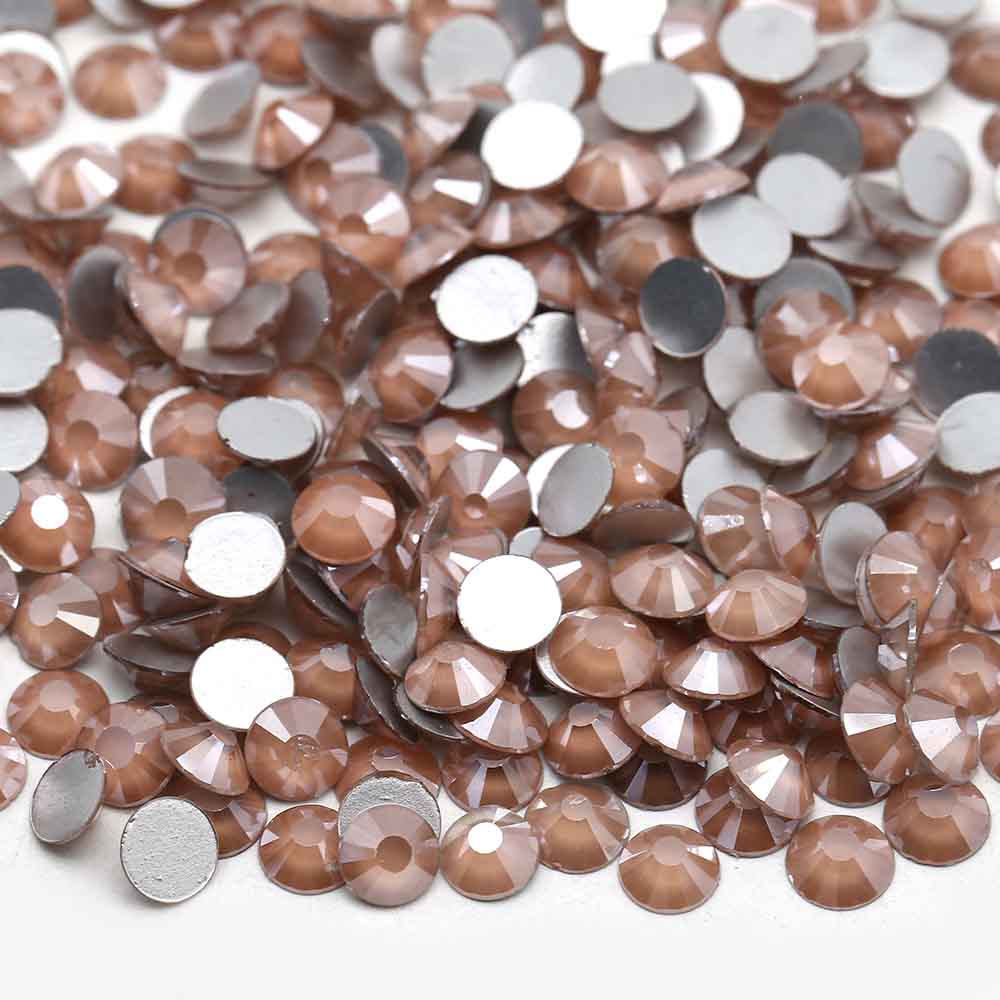 XULIN Rhinestone MC06#Lt.Peach Wholesale Flatback Non Hotfix Mocha Glass Rhinestone