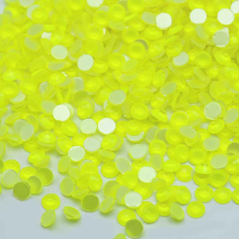 XULIN Rhinestone N02#Citrine Wholesale Flatback Non Hotfix Neon Glass Rhinestone Glow Under UV 