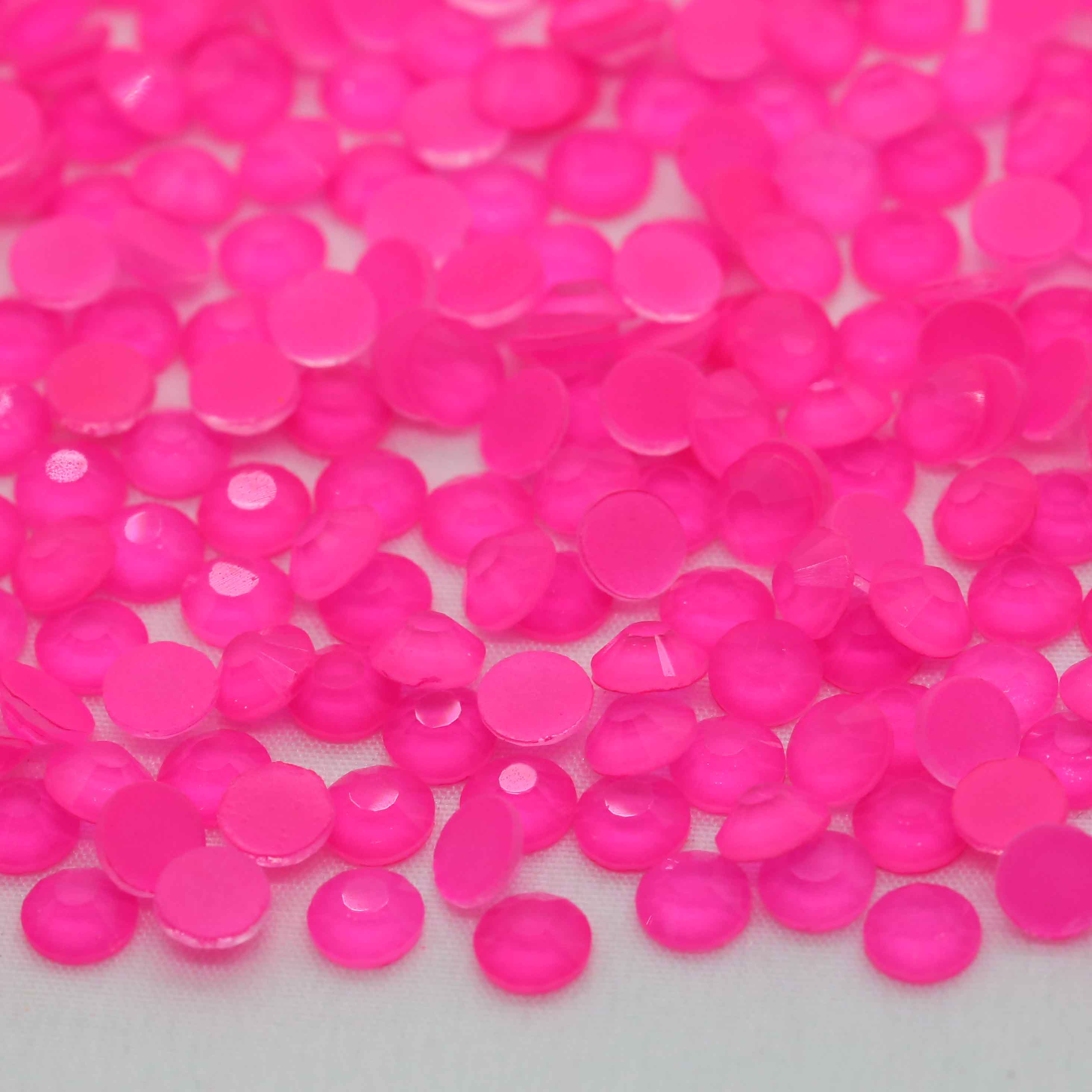 XULIN Rhinestone N17#Hot Pink Wholesale Flatback Non Hotfix Neon Glass Rhinestone Glow In UV