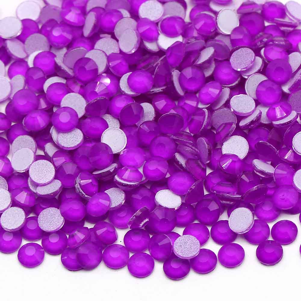 XULIN Rhinestone N20#MID. Amethyst Wholesale Flatback Non Hotfix  Neon Glass Rhinestone Glow Under U