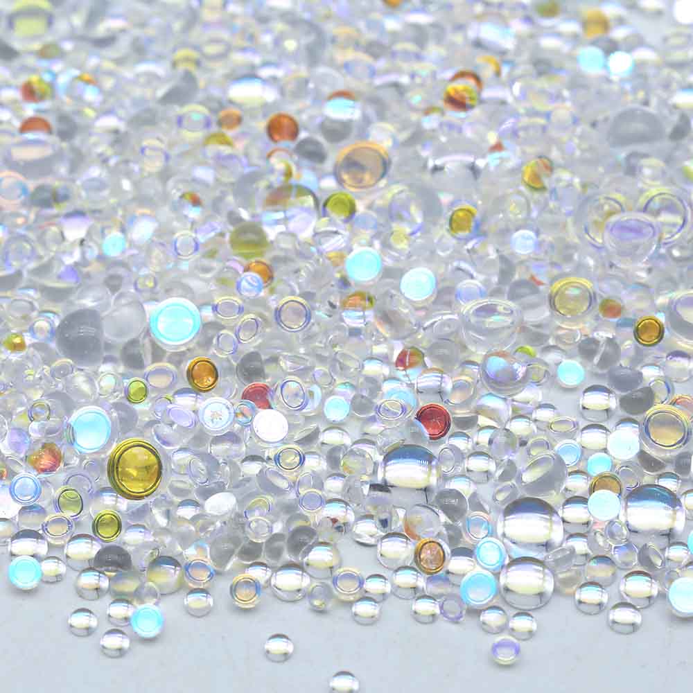 XULIN Rhinestone MT02#Transaprent AB Wholesale Flatback Non Hotfix Mermaid's Tear Glass Rhinestone