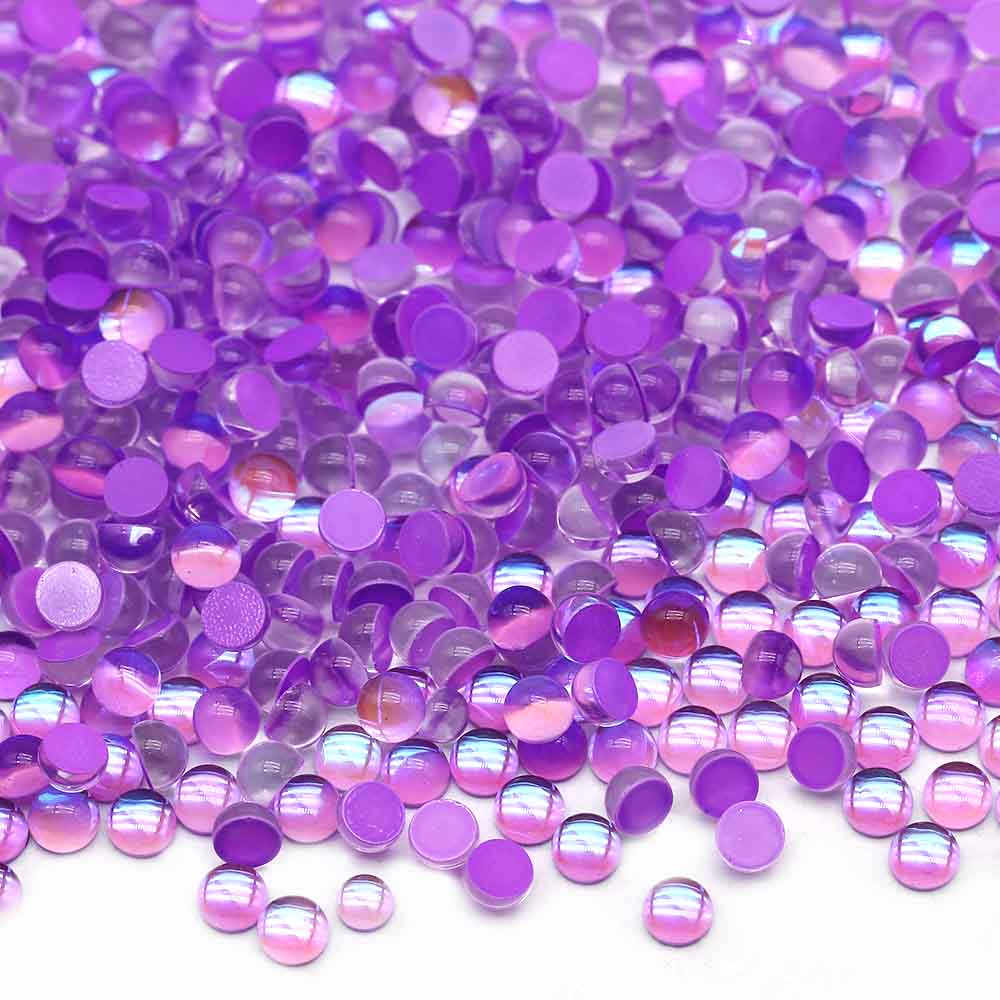 XULIN Rhinestone MT05#Purple Wholesale Flatback Non Hotfix Mermaid's Tear Glass Rhinestone