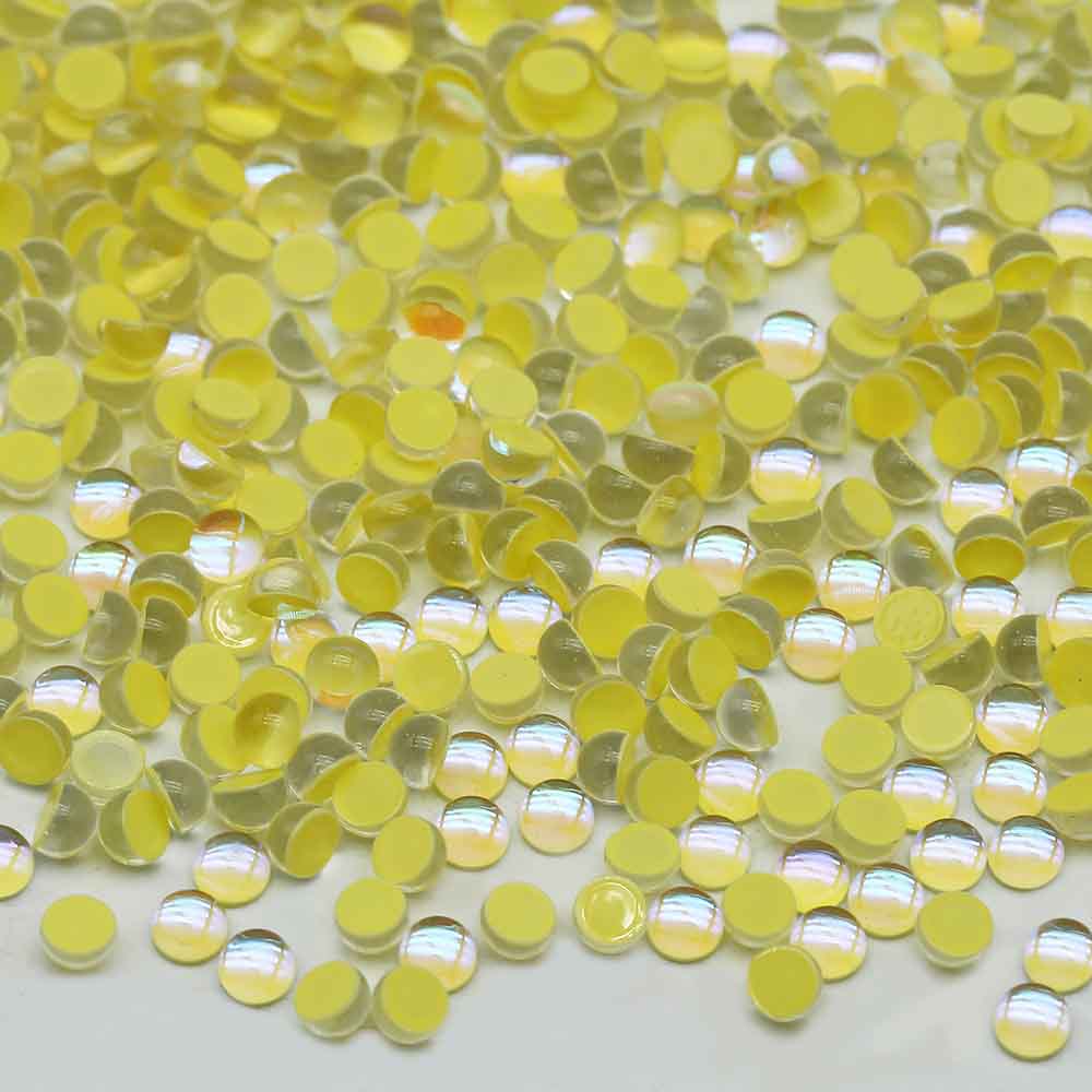 XULIN Rhinestone MT08#Yellow Wholesale Flatback Non Hotfix Mermaid's Tear Glass Rhinestone