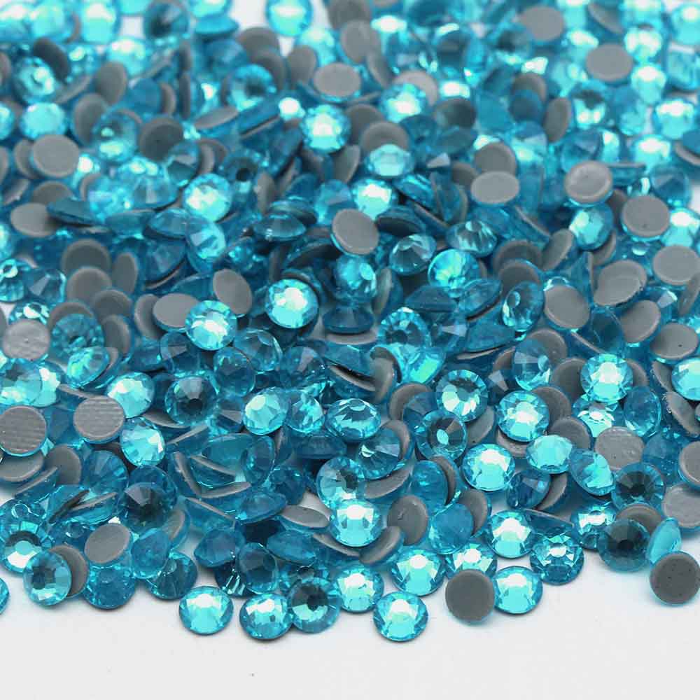 XULIN Rhinestone H26#Aqua Flatback Glass Hotfix Rhinestone Wholesale 