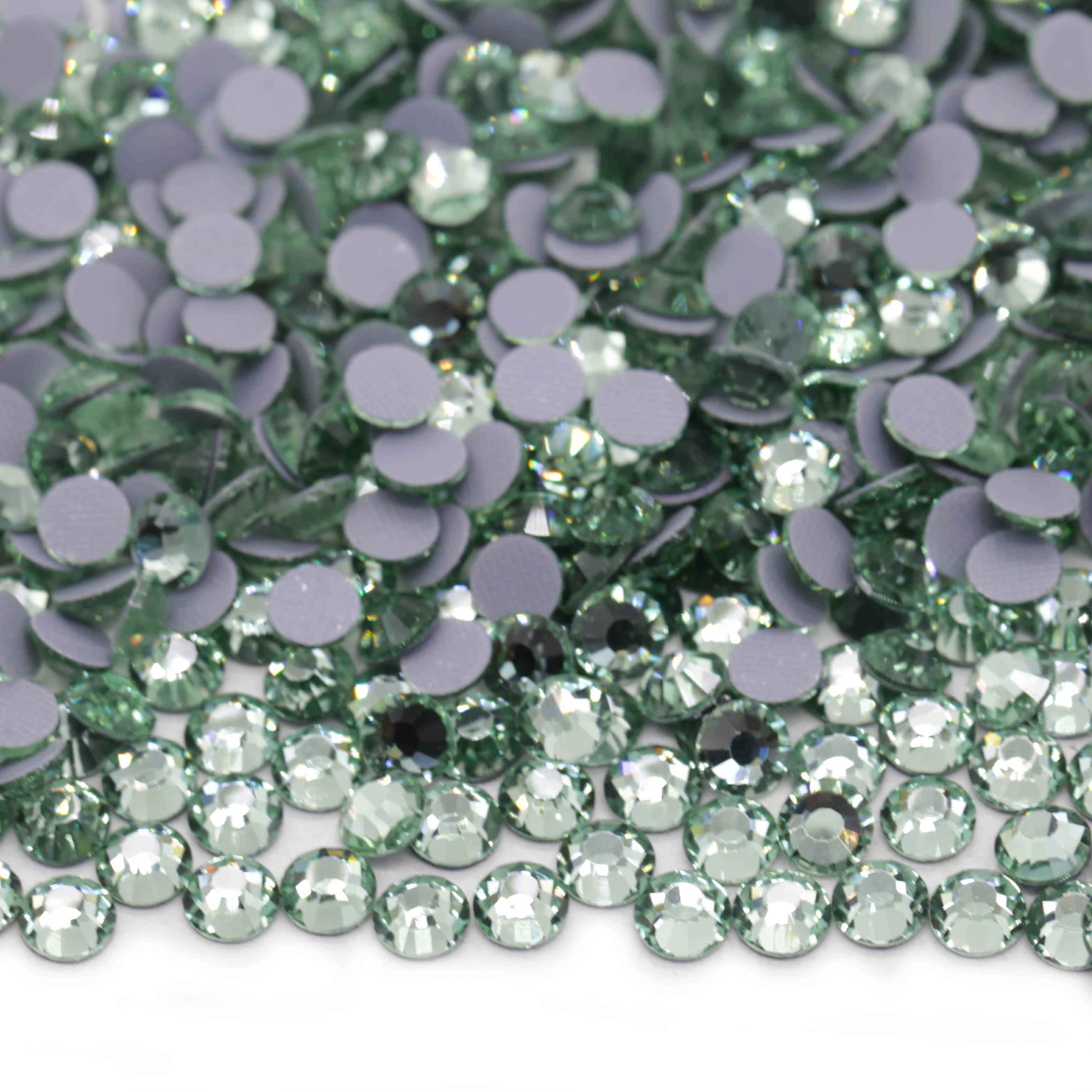 XULIN Rhinestone H31#Chrysolite Color Flatback Hotfix Glass Rhinestone