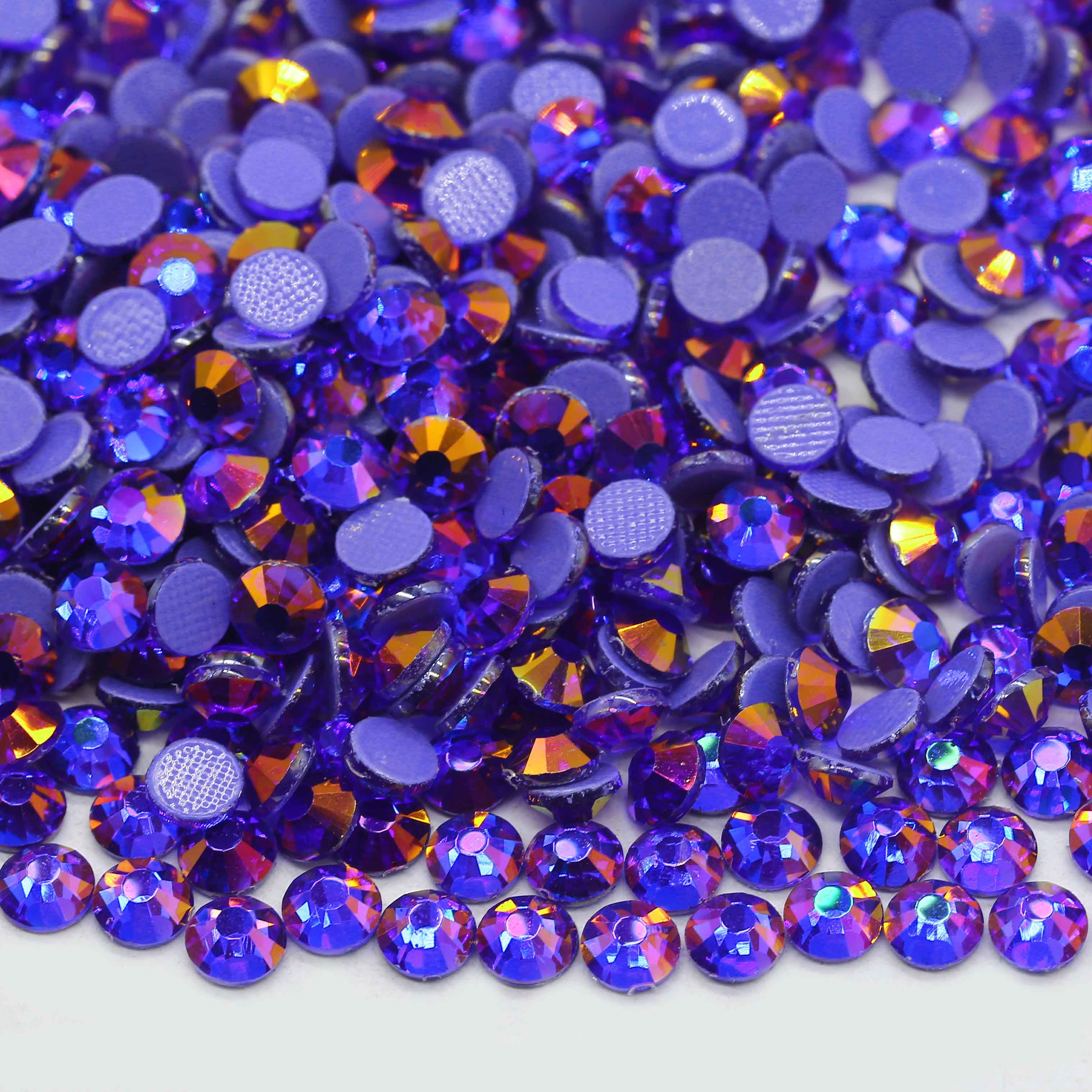 XULIN H138#Mirage Sapphire Color Hotfix Glass Rhinestone