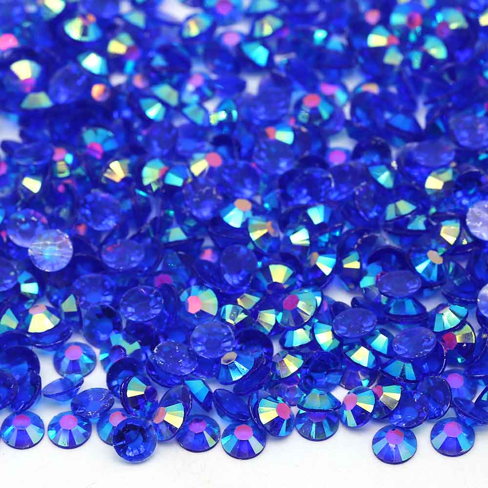 XULIN Rhinestone TW10#Sapphire AB Color Wholesake Transparent AB Resin Rhinestone