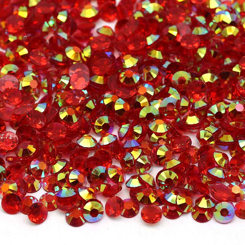 XULIN Rhinestone TW25#Lt. Siam AB Color Wholesake Transparent AB Resin Rhinestone