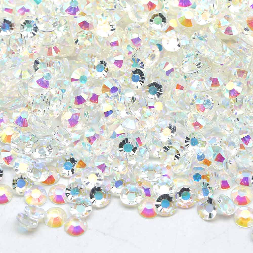 XULIN Rhinestone J03#Transparent AB Color Wholesake Flatback Jelly AB Resin Rhinestone