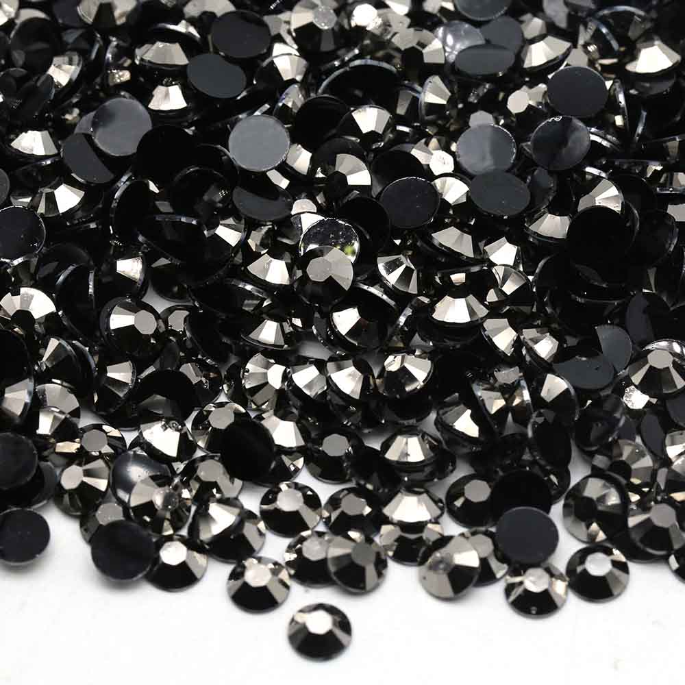 XULIN Rhinestone J06#Jet Hematite Color Wholesake Flatback Jelly AB Resin Rhinestone